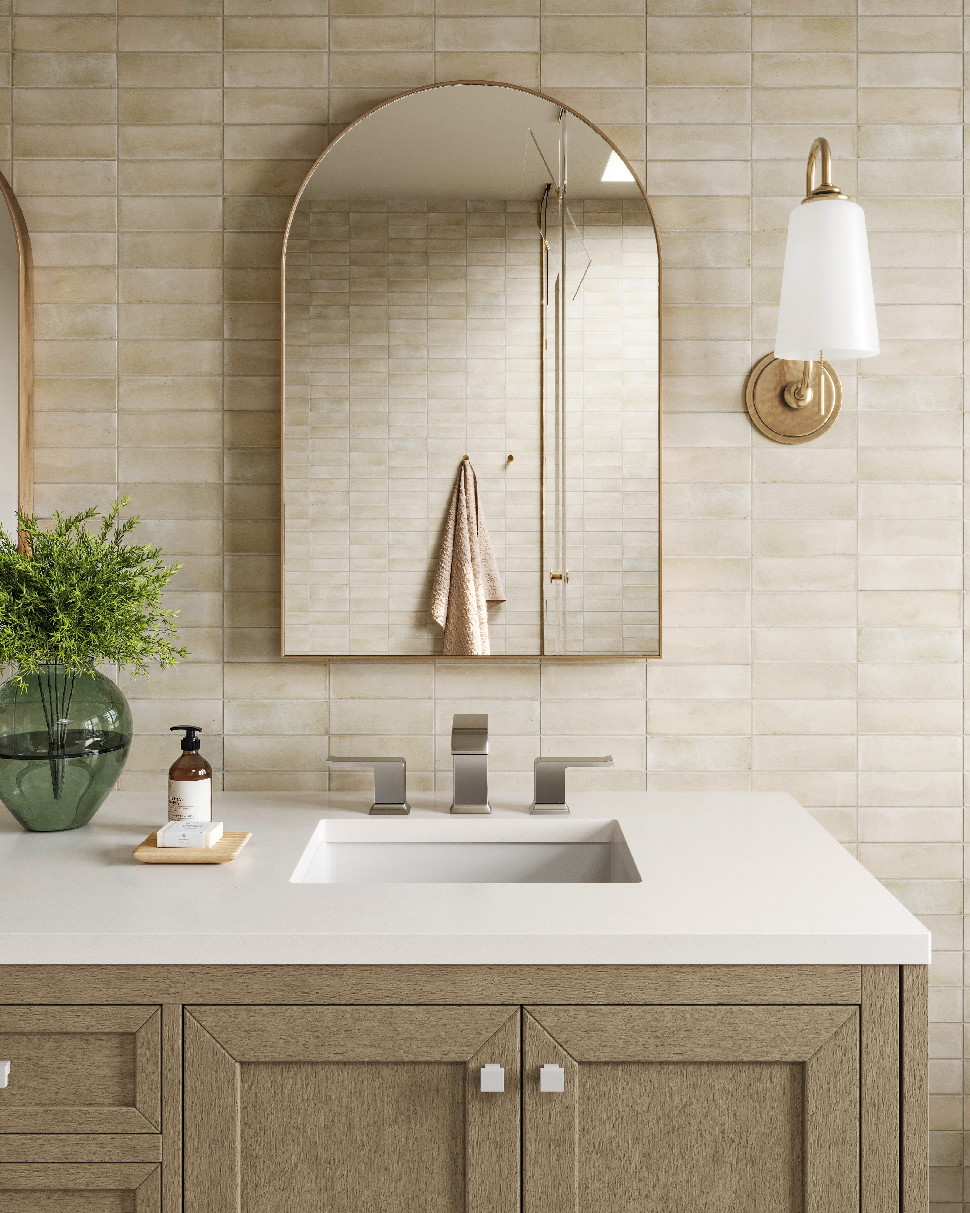 Patty Wall Sconce in Aged Brass