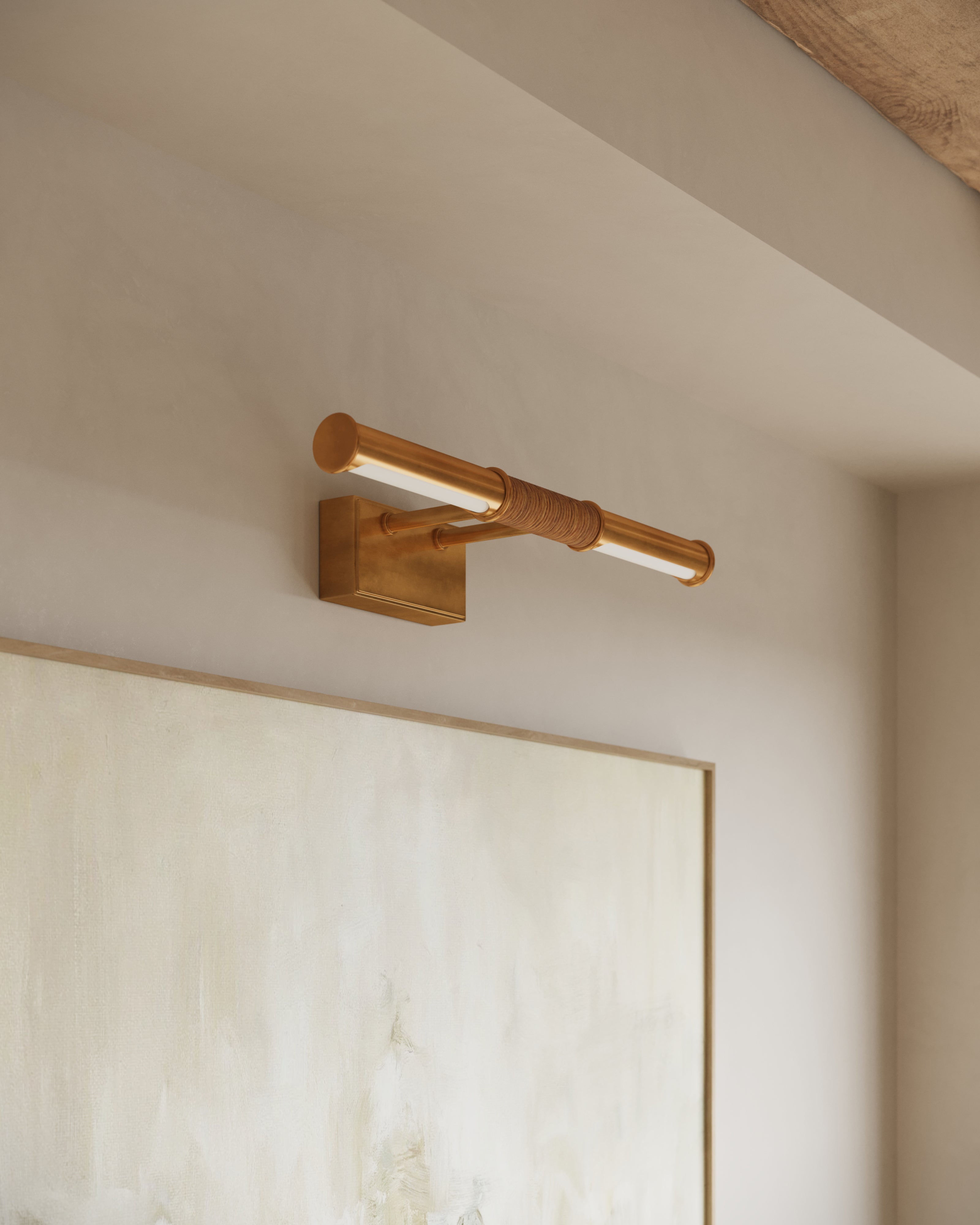 Irwin Picture Light in Aged Brass