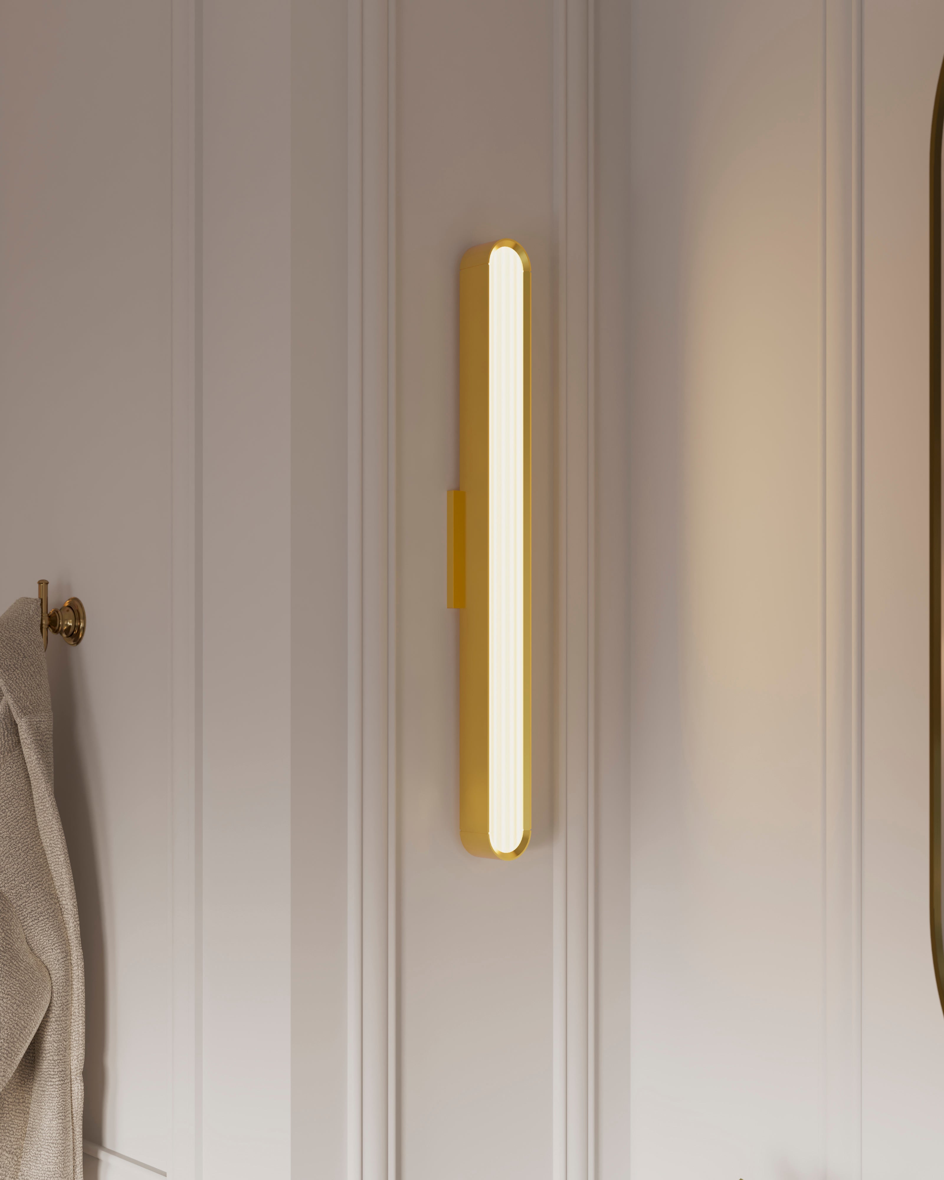 Thea Bath And Vanity Light In Aged Brass