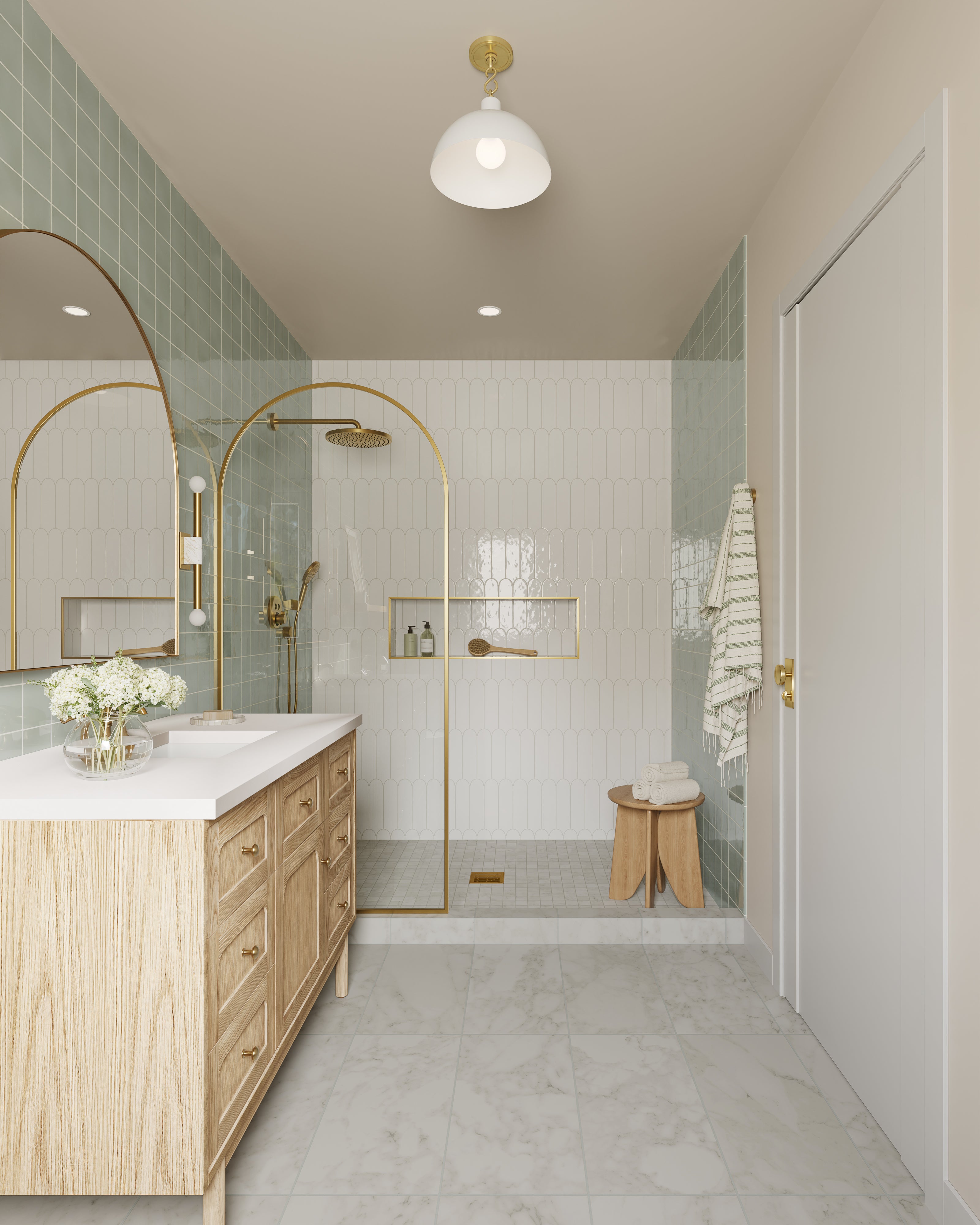 Aniston 12x24 Matte Porcelain Tile in Carrara Bianco