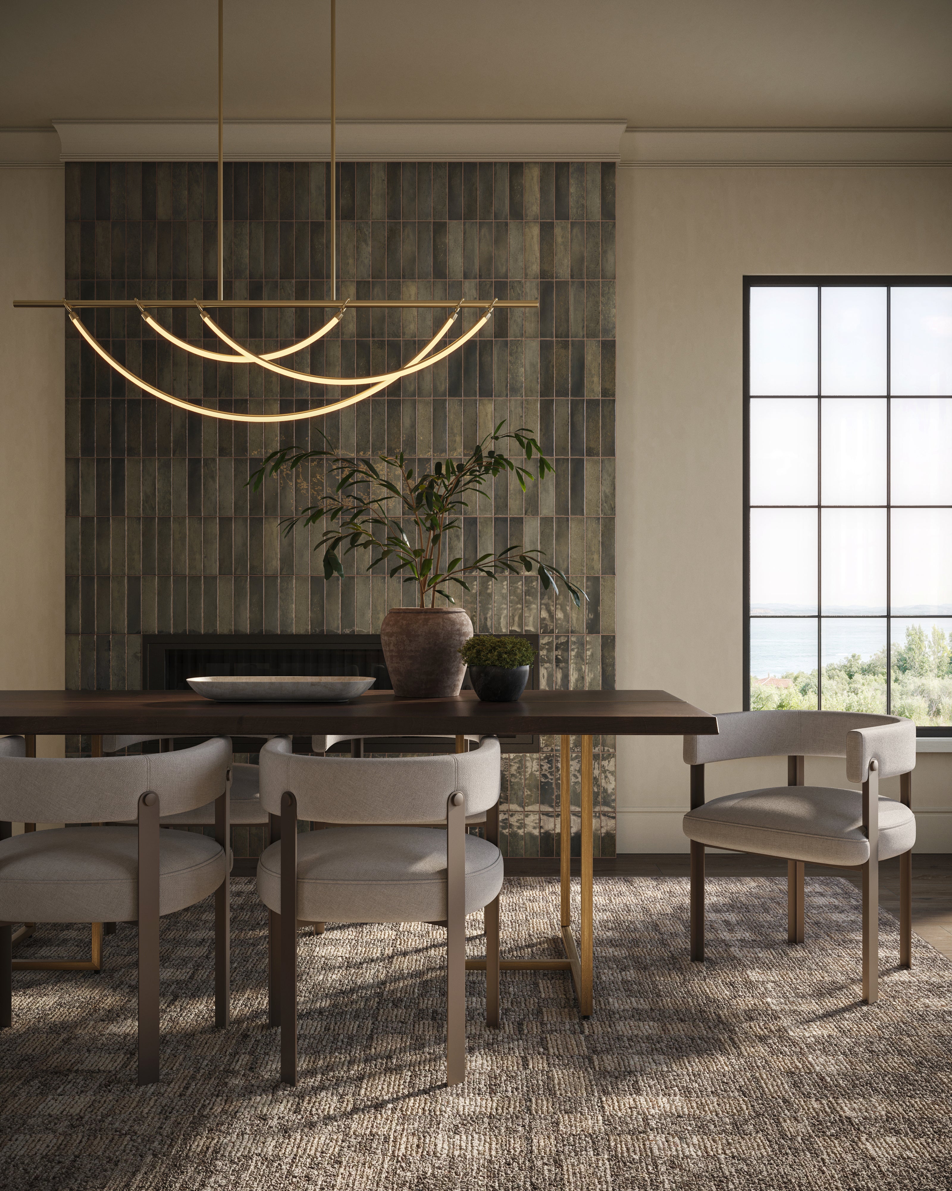 Colby 2x10 Glossy Porcelain Subway Tile in Smoke