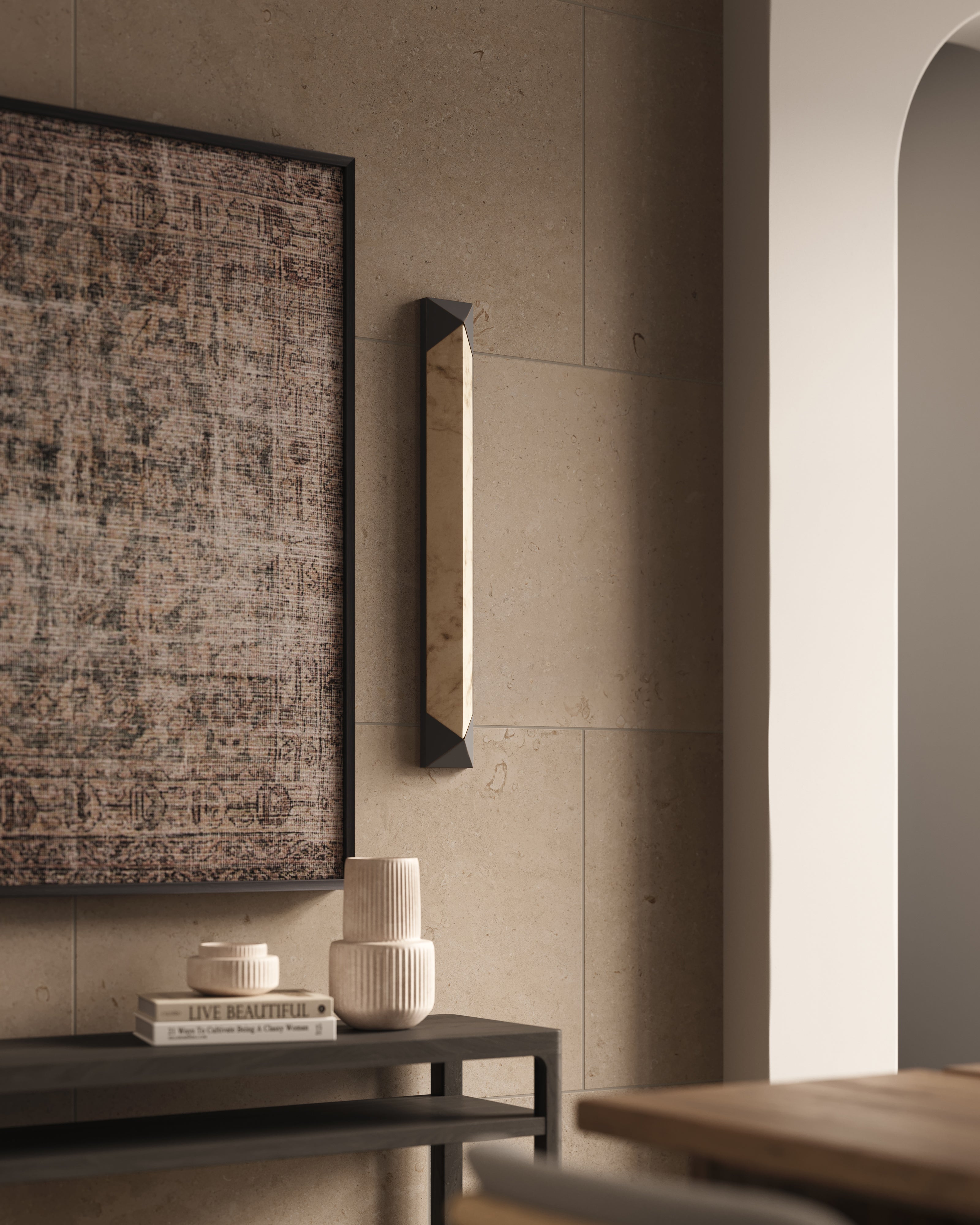 Aleece 25" LED Wall/Vanity Light in Urban Bronze/Alabaster