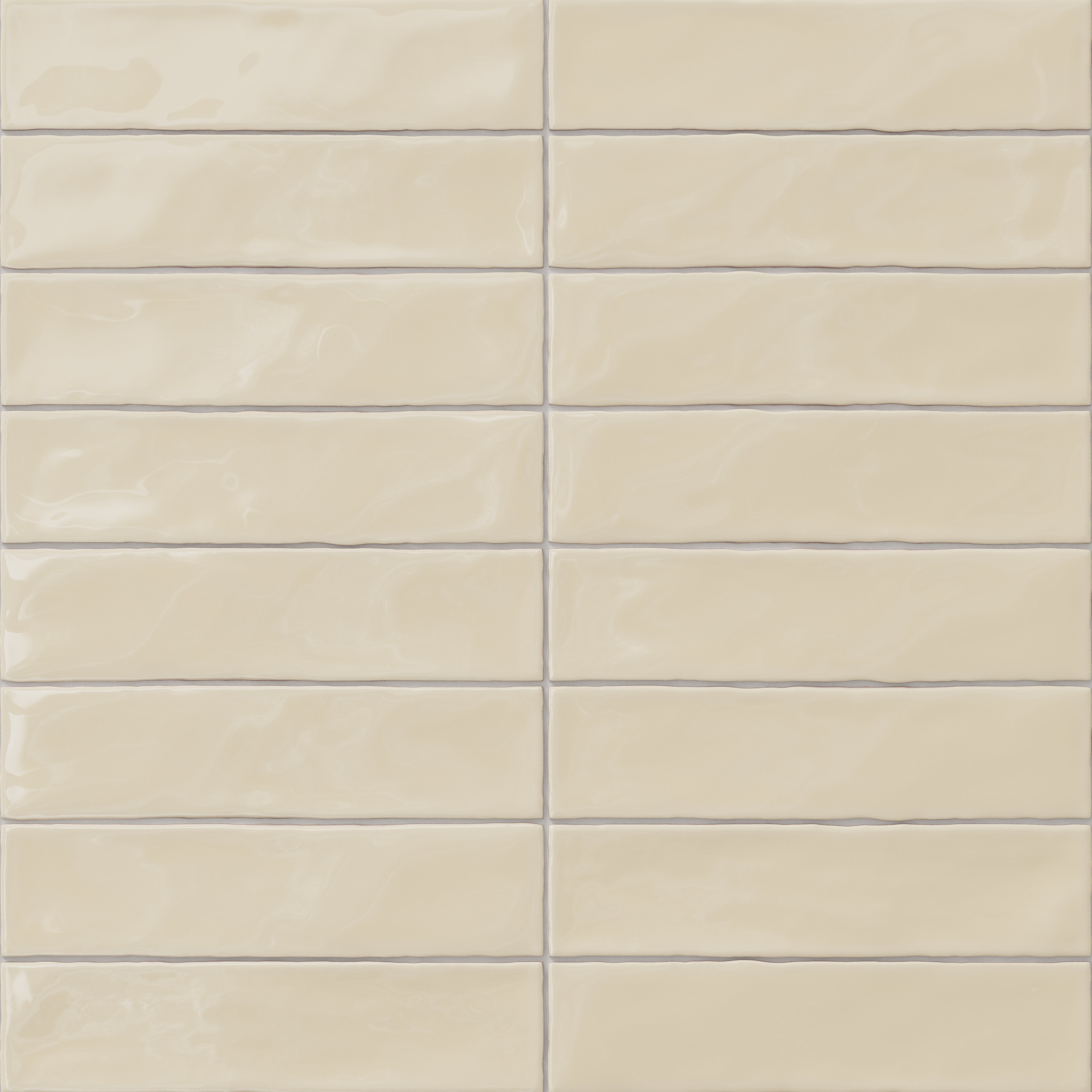 Harper 3 x 12 Glossy Ceramic Tile in Nest Beige
