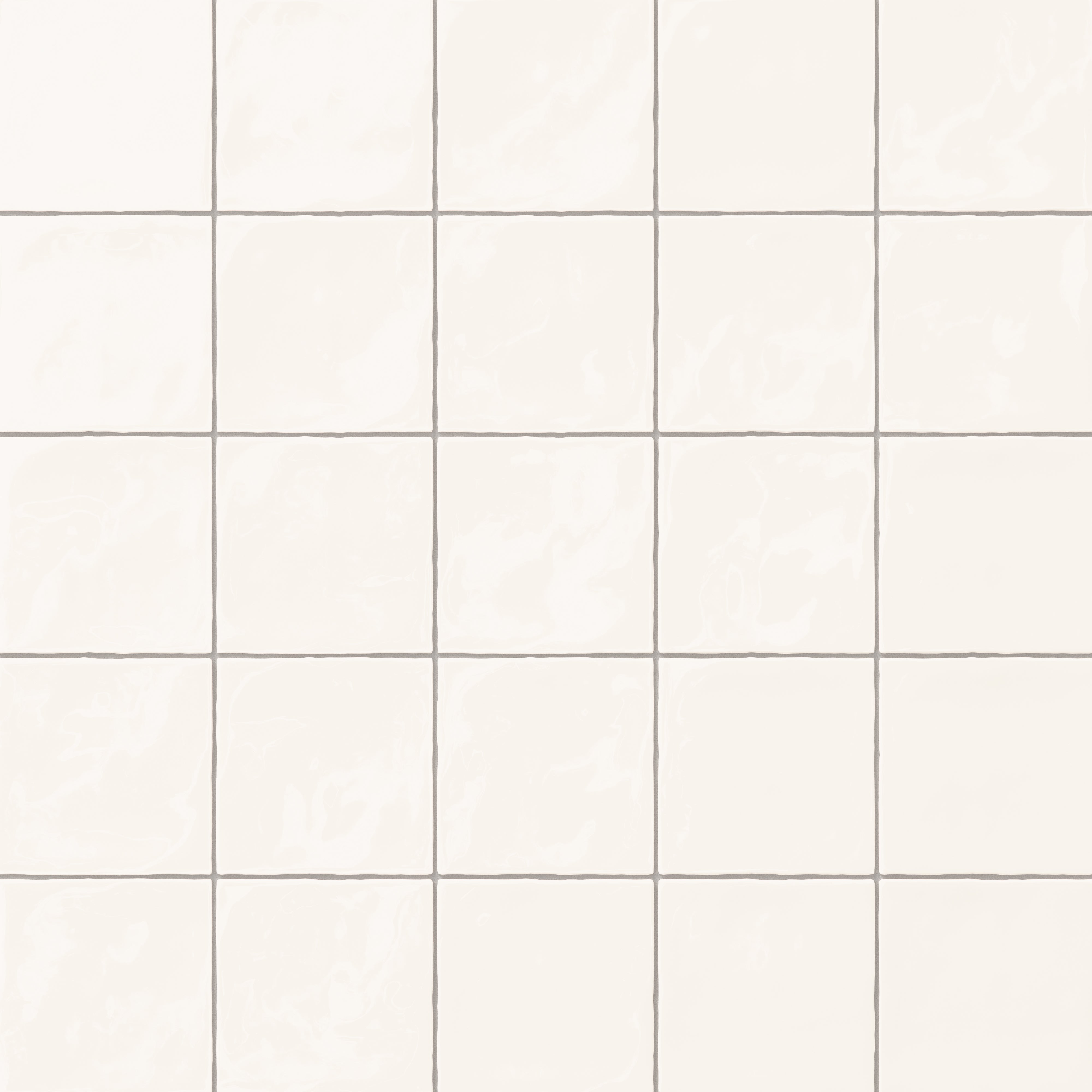 Harper 5 x 5 Glossy Ceramic Tile in Eggshell