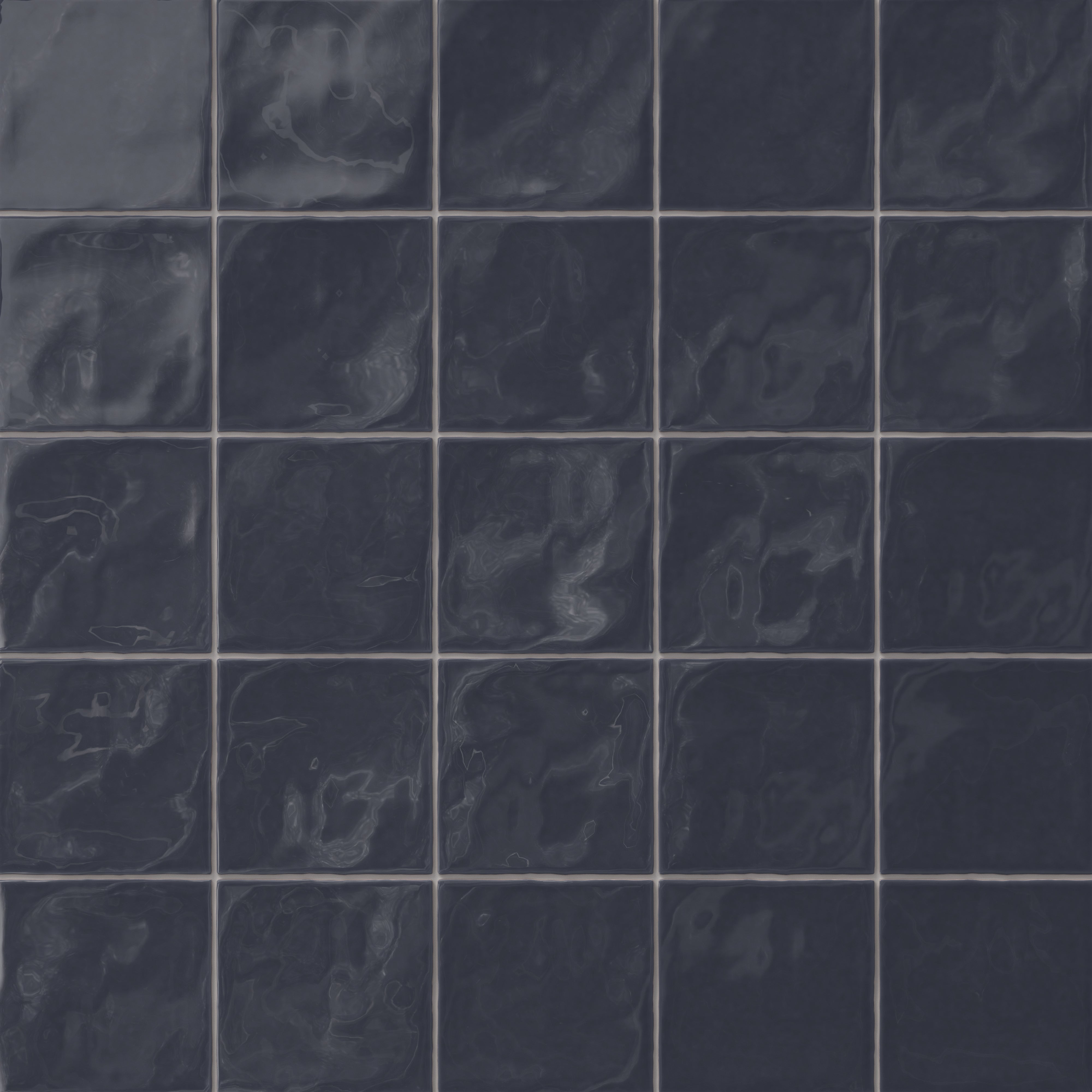 Harper 5 x 5 Glossy Ceramic Tile in Denim