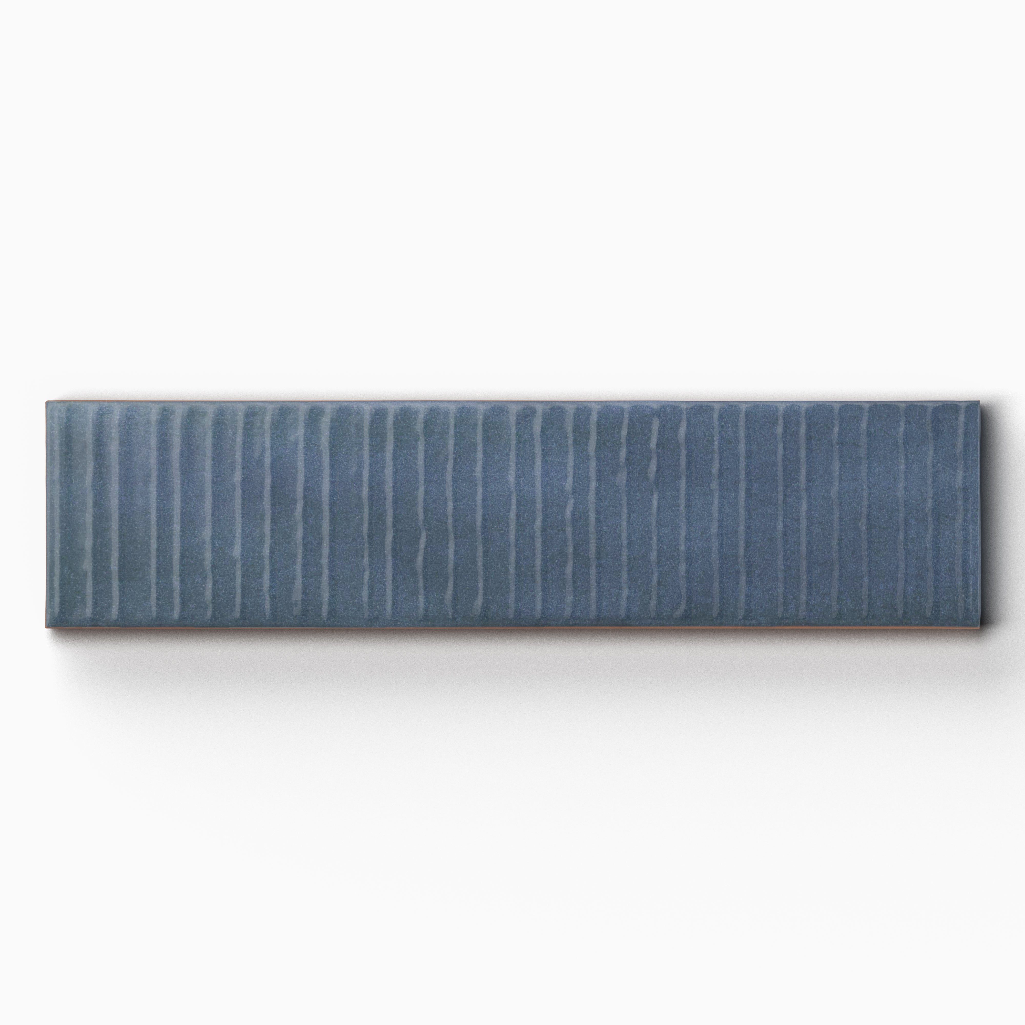 Remi 2 x 8.5 Glossy in Navy Deco Sample