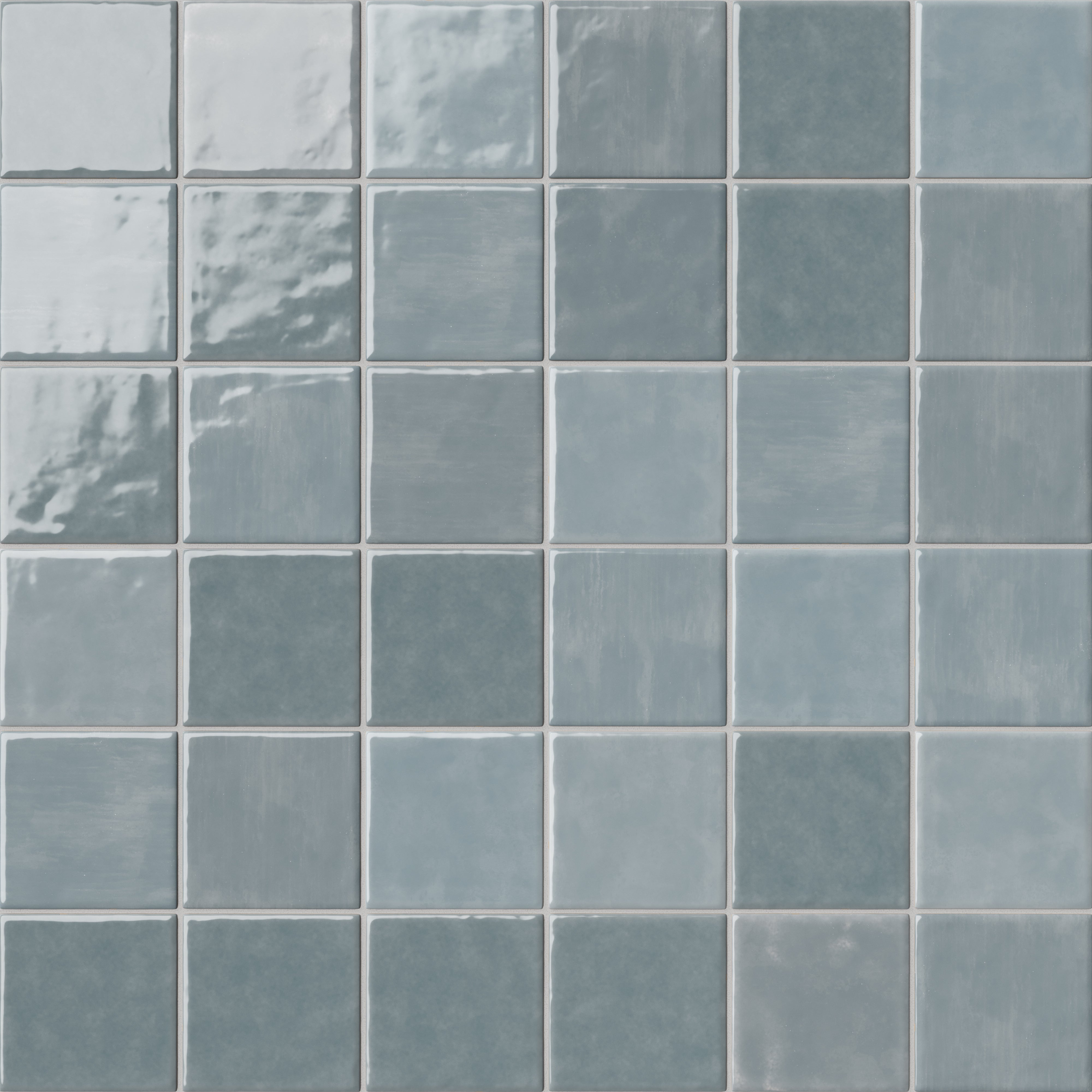 Mila 4x4 Glossy Ceramic Tile in Slate