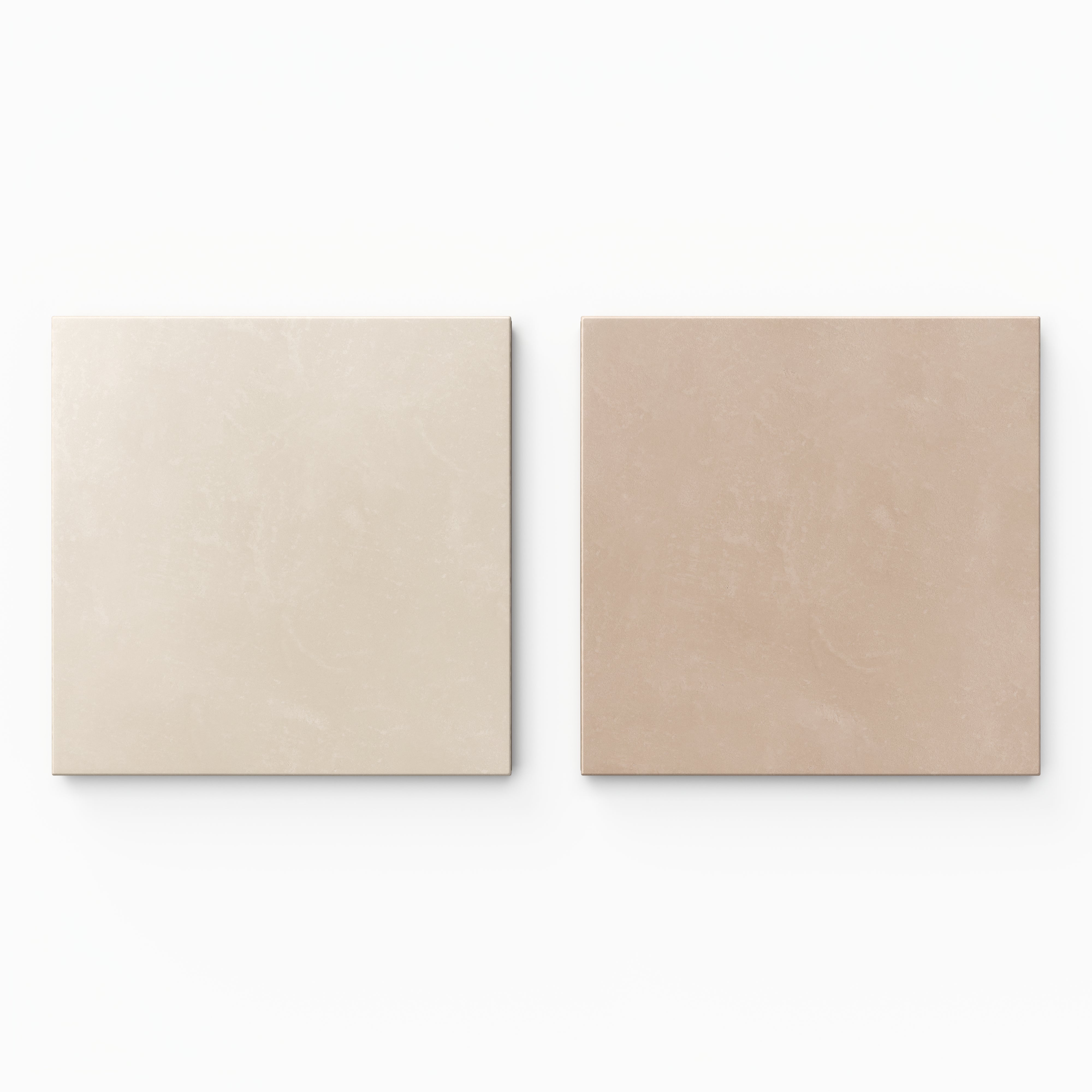 Isabel 6 x 6 Checkerboard Matte Porcelain Tile in Frosted Linen and Dusty Rose