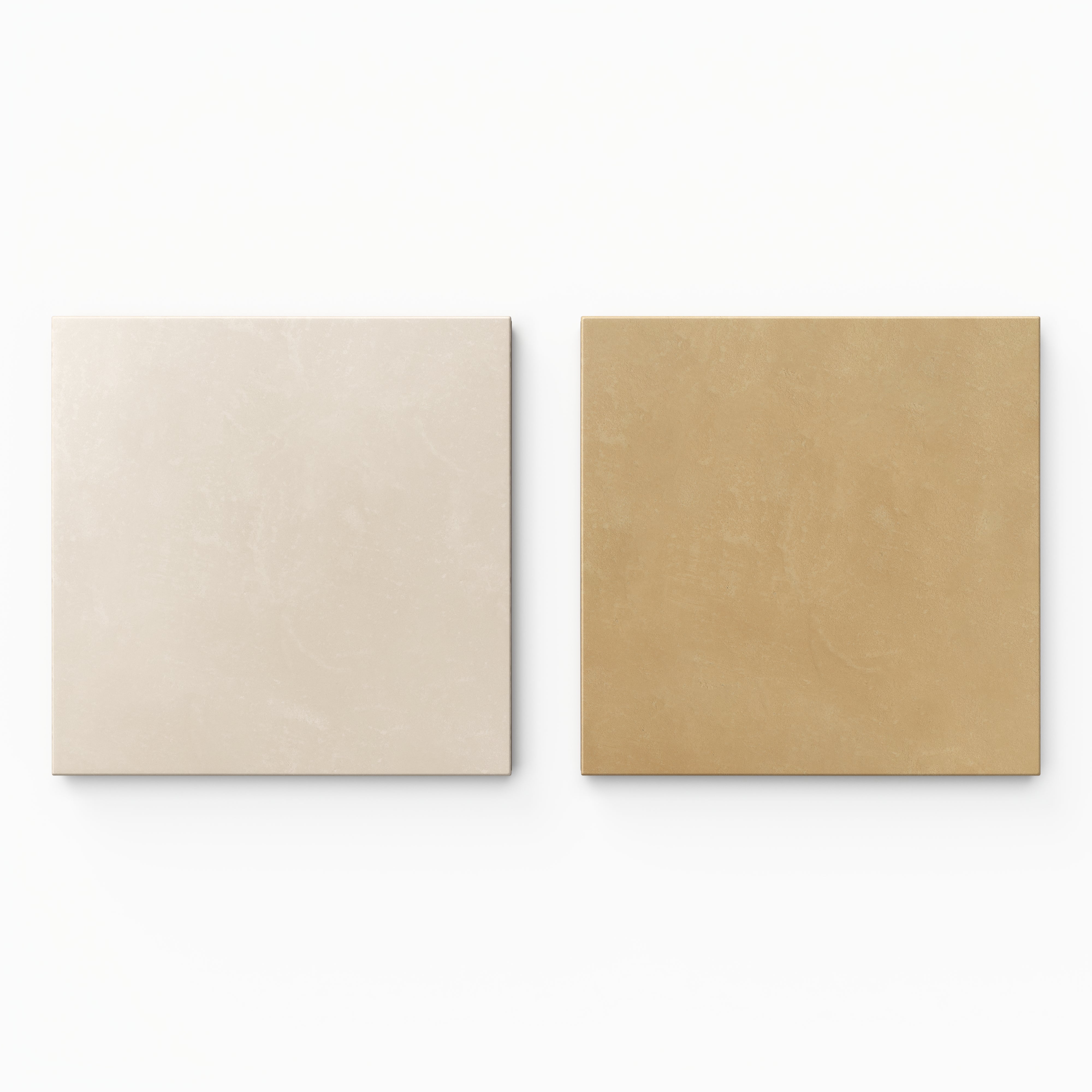 Isabel 6 x 6 Checkerboard Matte Porcelain Tile in Frosted Linen and Golden Sky