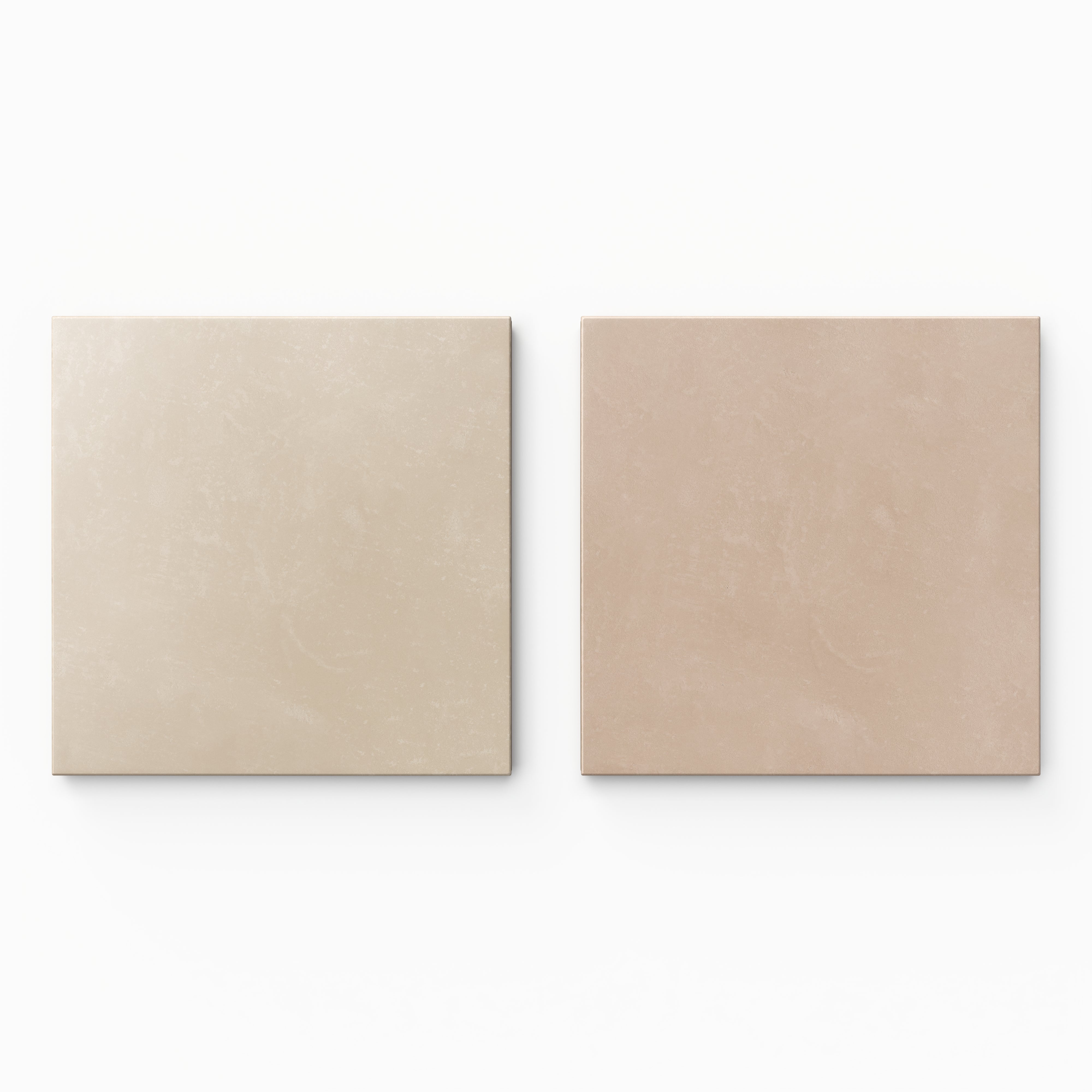 Isabel 6 x 6 Checkerboard Matte Porcelain Tile in Almond Mist and Dusty Rose