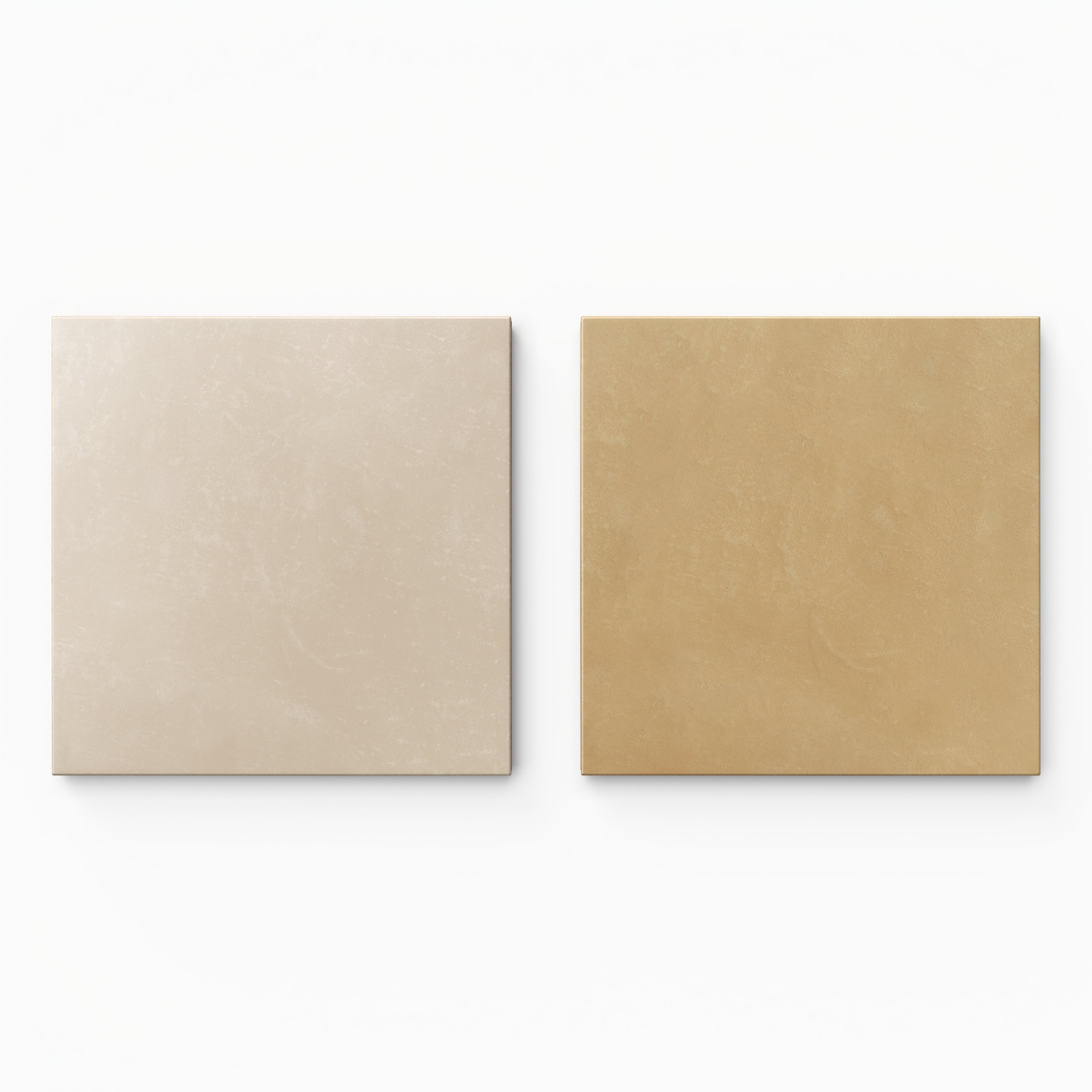 Isabel 6 x 6 Checkerboard Matte Porcelain Tile in Almond Mist and Golden Sky