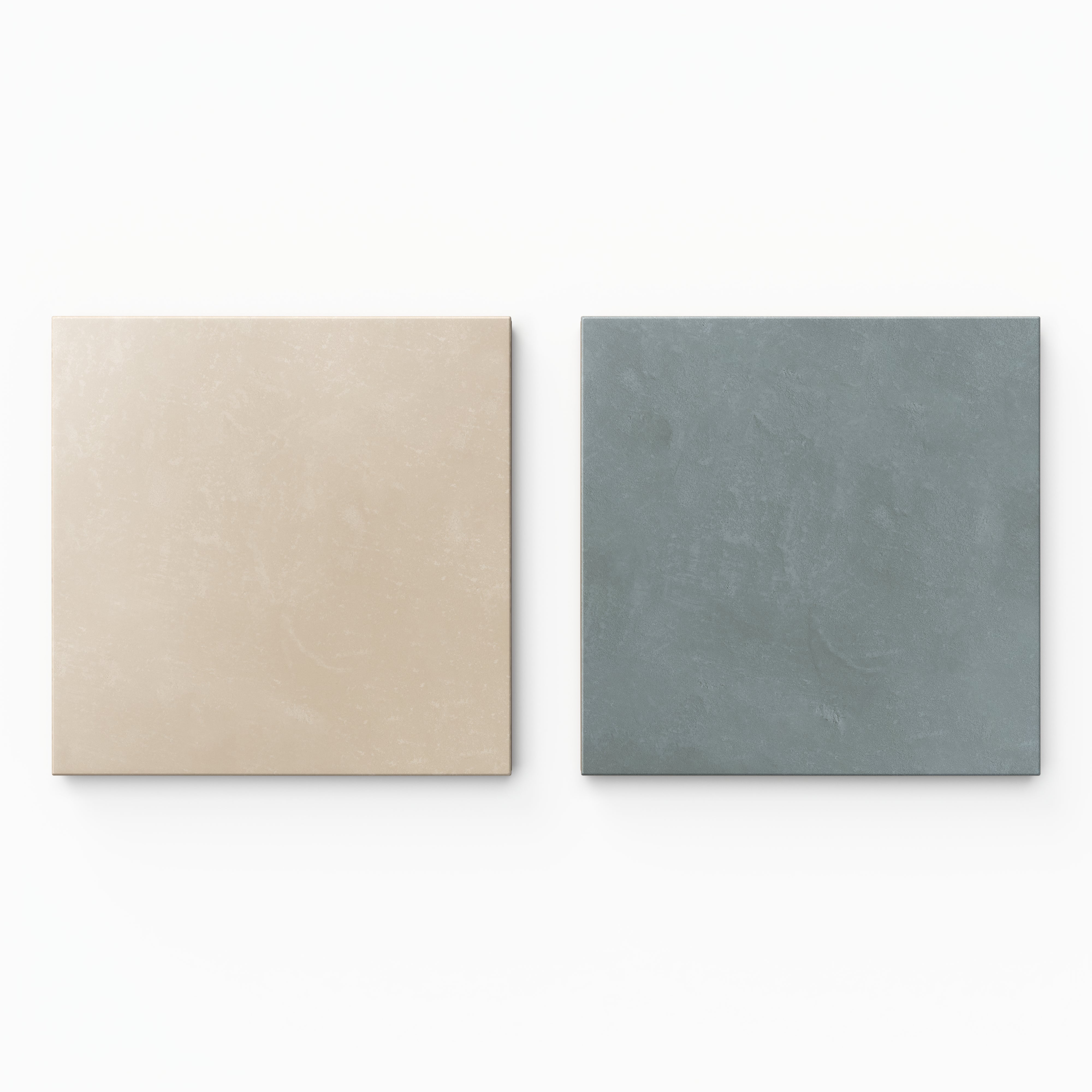 Isabel 6 x 6 Checkerboard Matte Porcelain Tile in Almond Mist and Saltwater