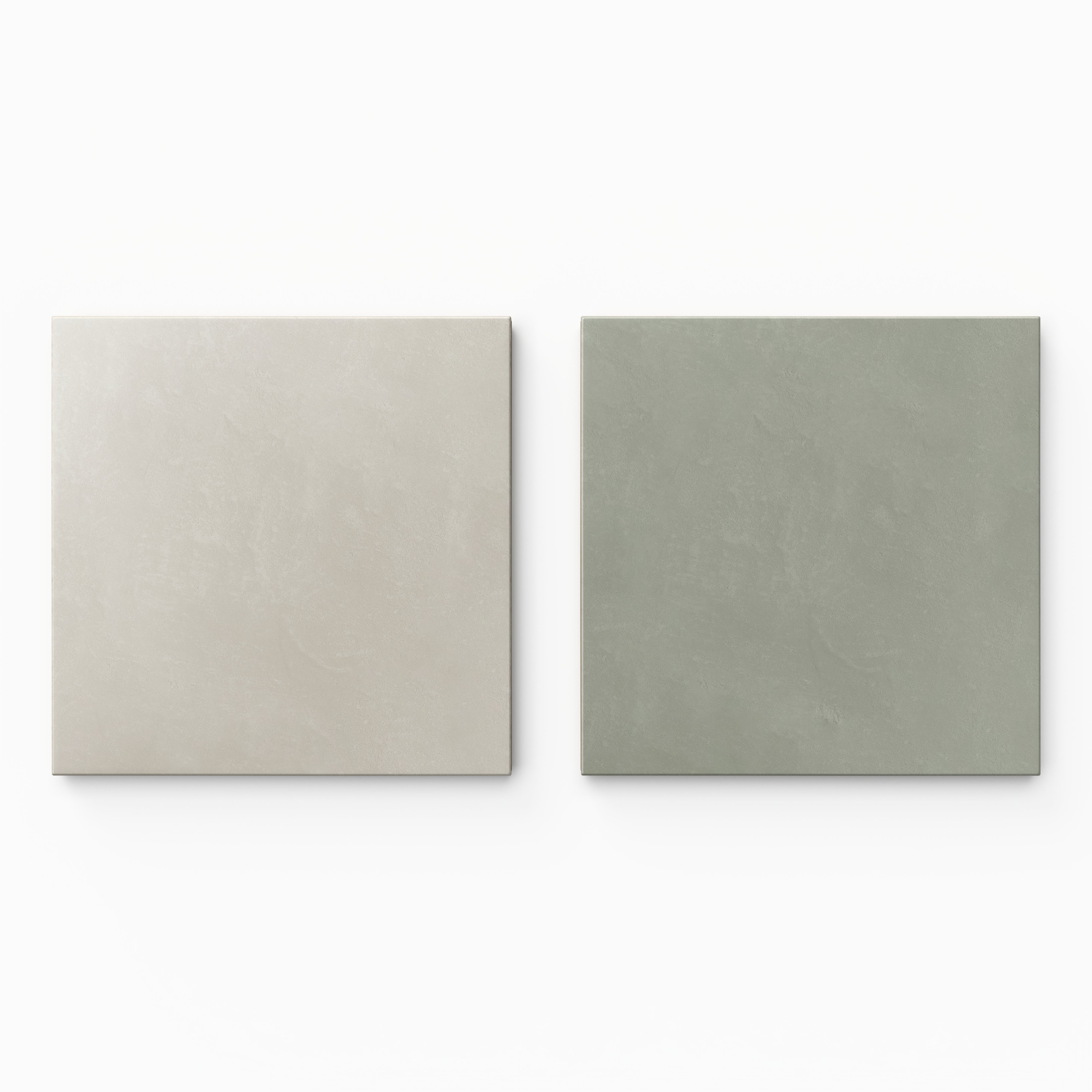 Isabel 6 x 6 Checkerboard Matte Porcelain Tile in Silverstone and Soft Sage