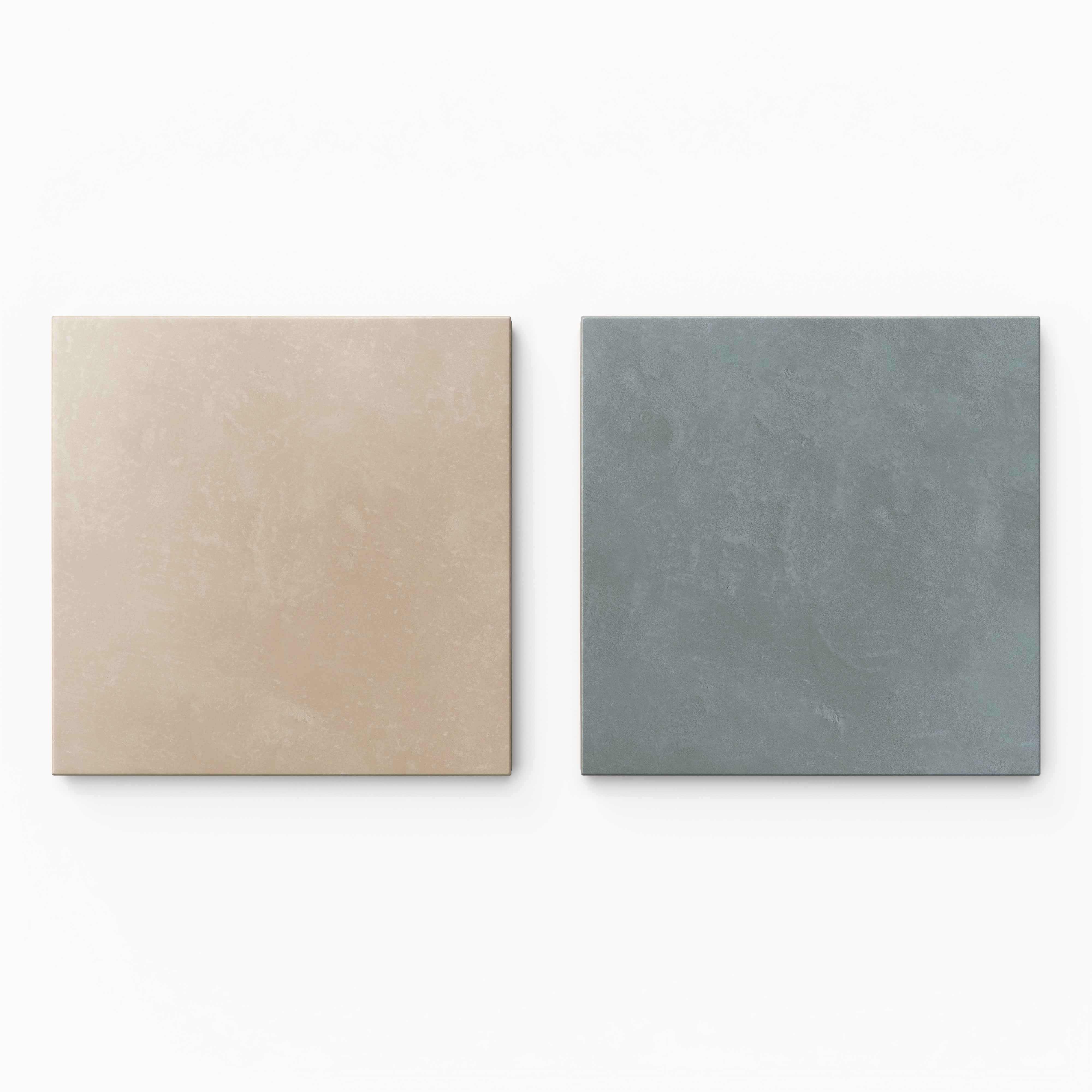 Isabel 6 x 6 Checkerboard Matte Porcelain Tile in Sahara Sand and Saltwater