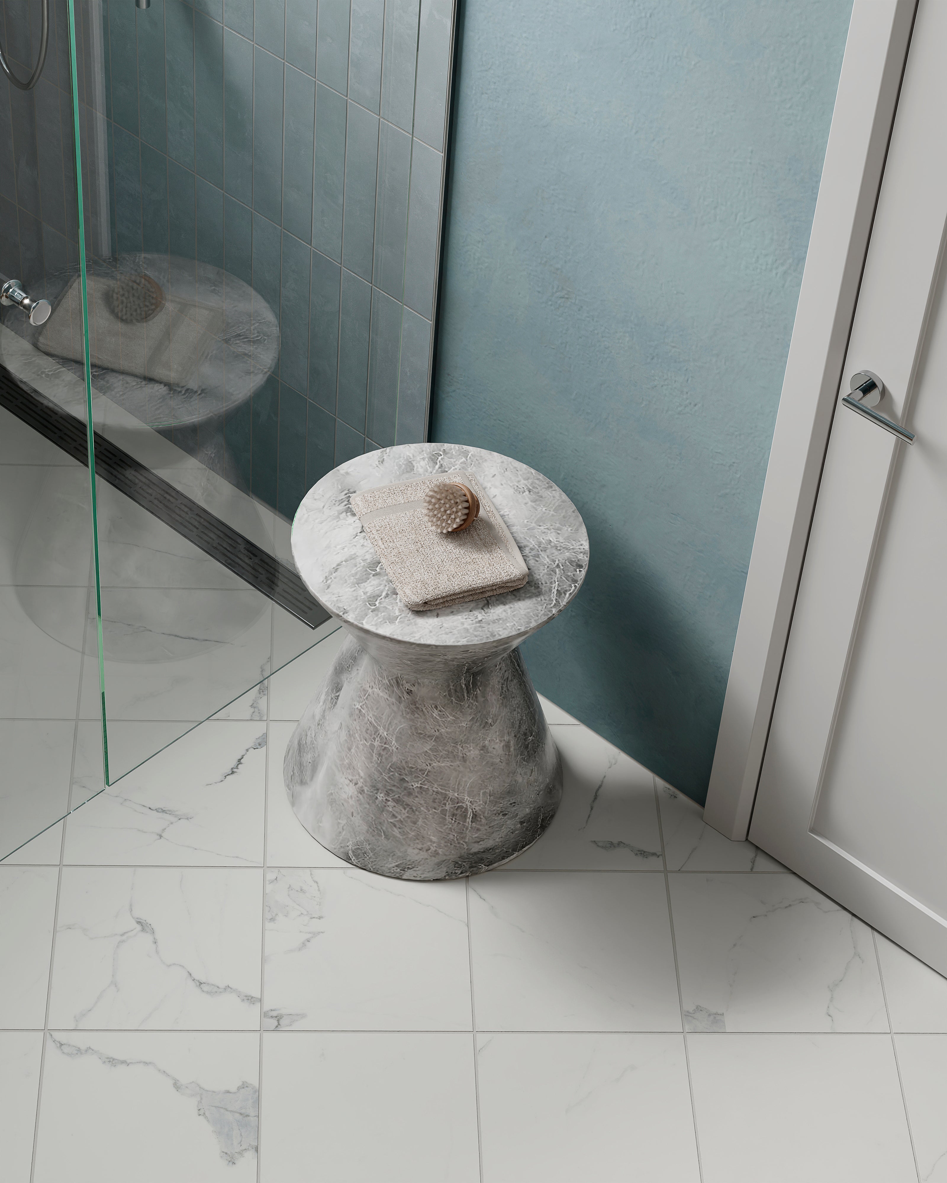 Leona 12x12 Matte Porcelain Tile in Calacatta