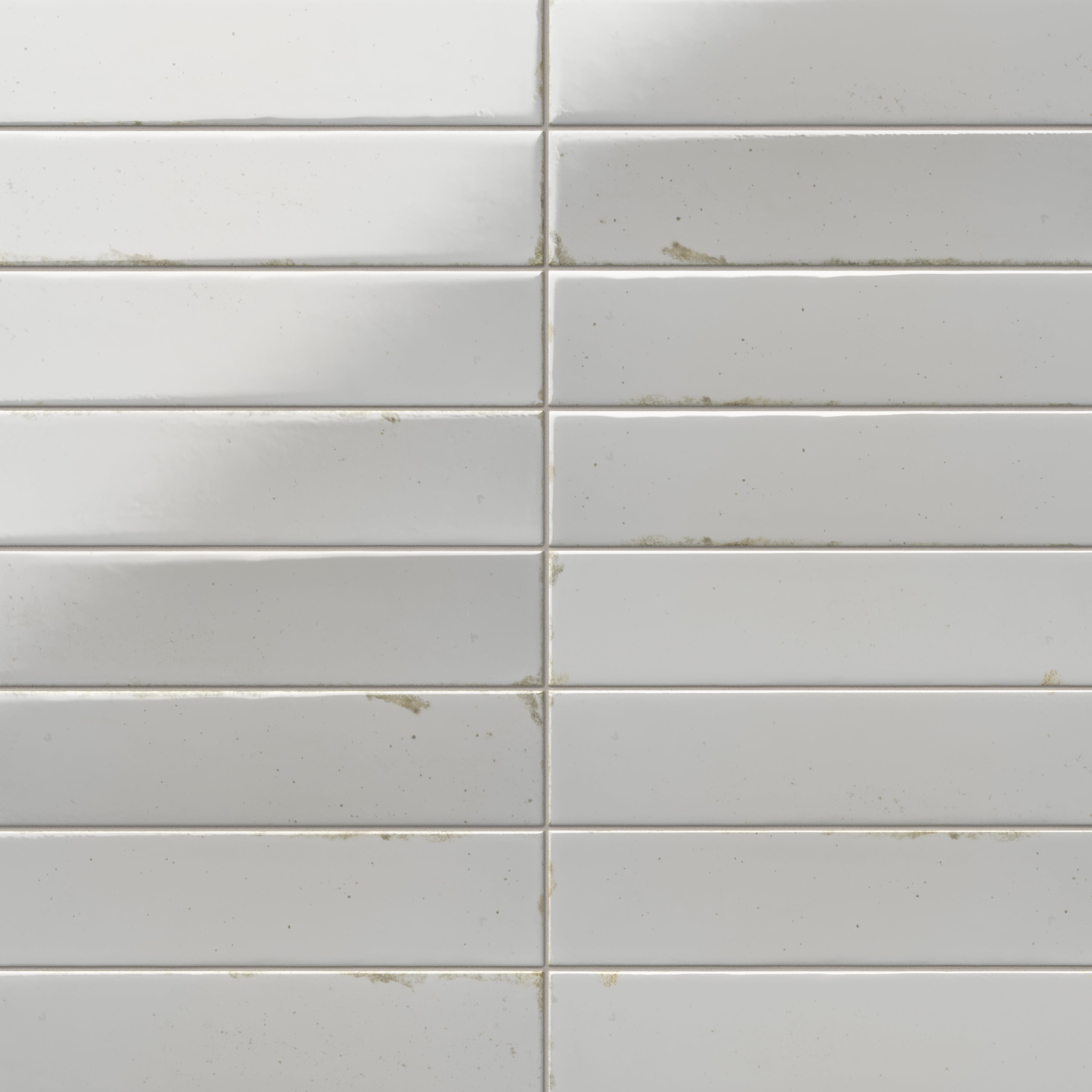 Mara 2x10 Glossy Ceramic Tile in Cotton White