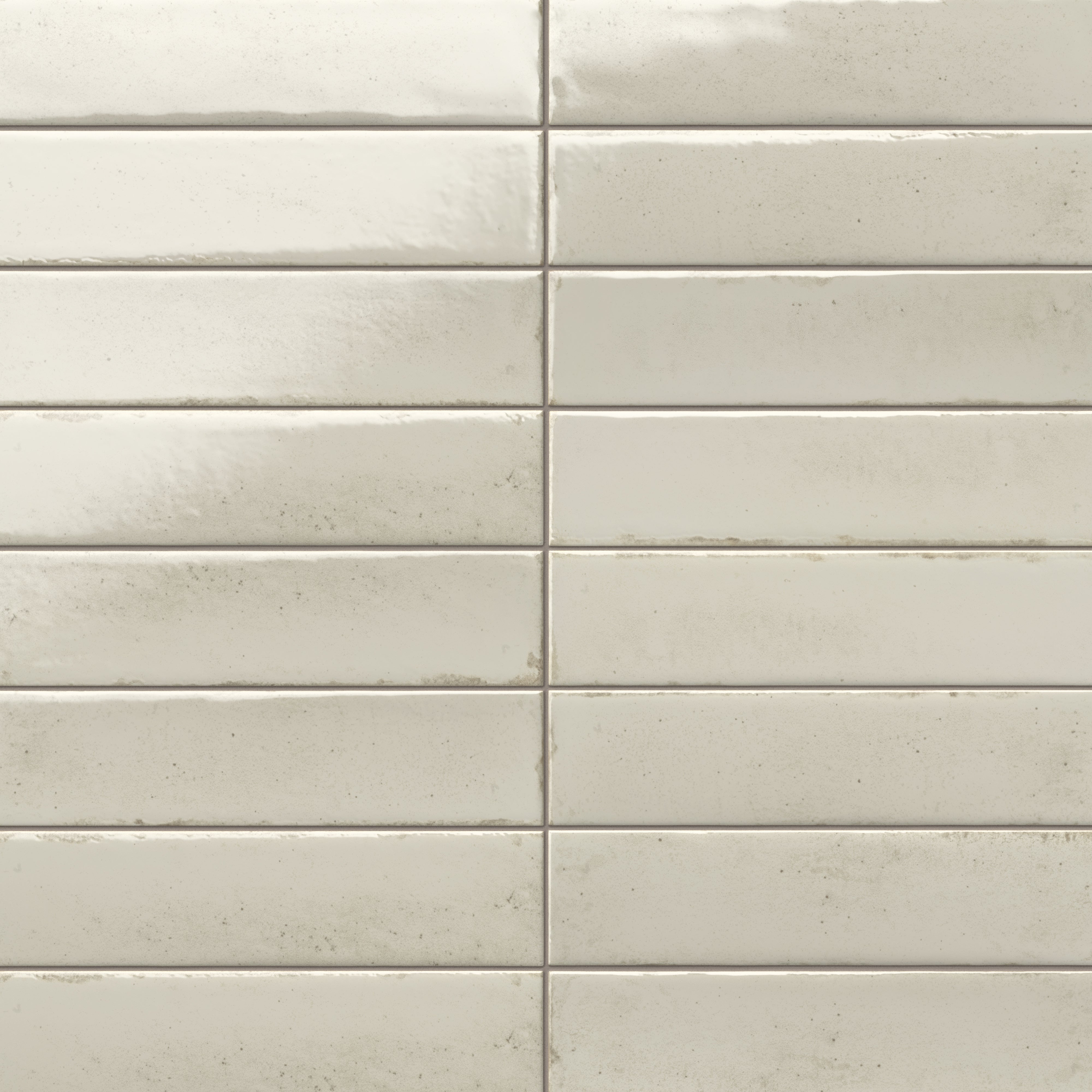 Mara 2x10 Glossy Ceramic Tile in Sheep's Wool