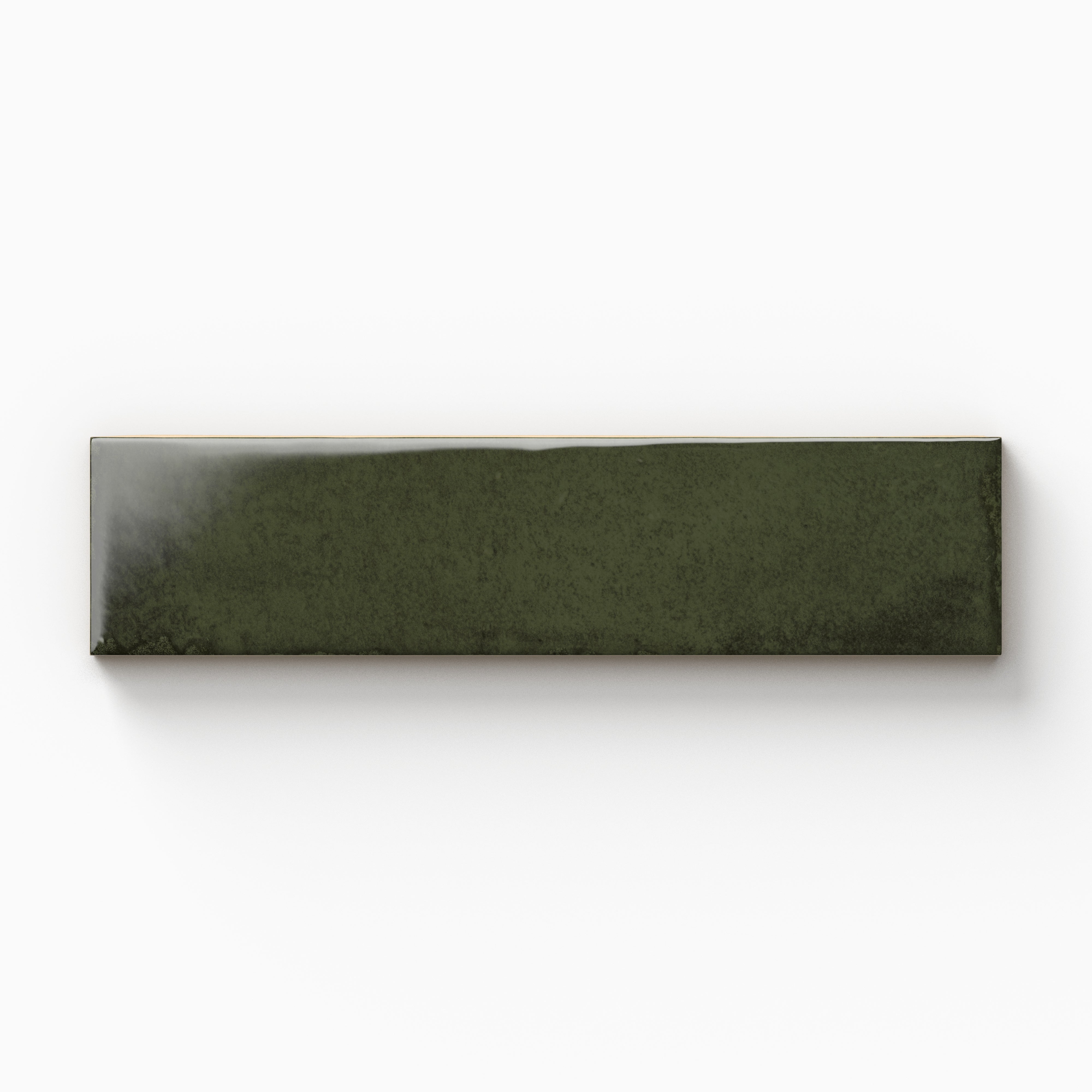 Mara 2x10 Glossy Ceramic Tile in Nettle Green