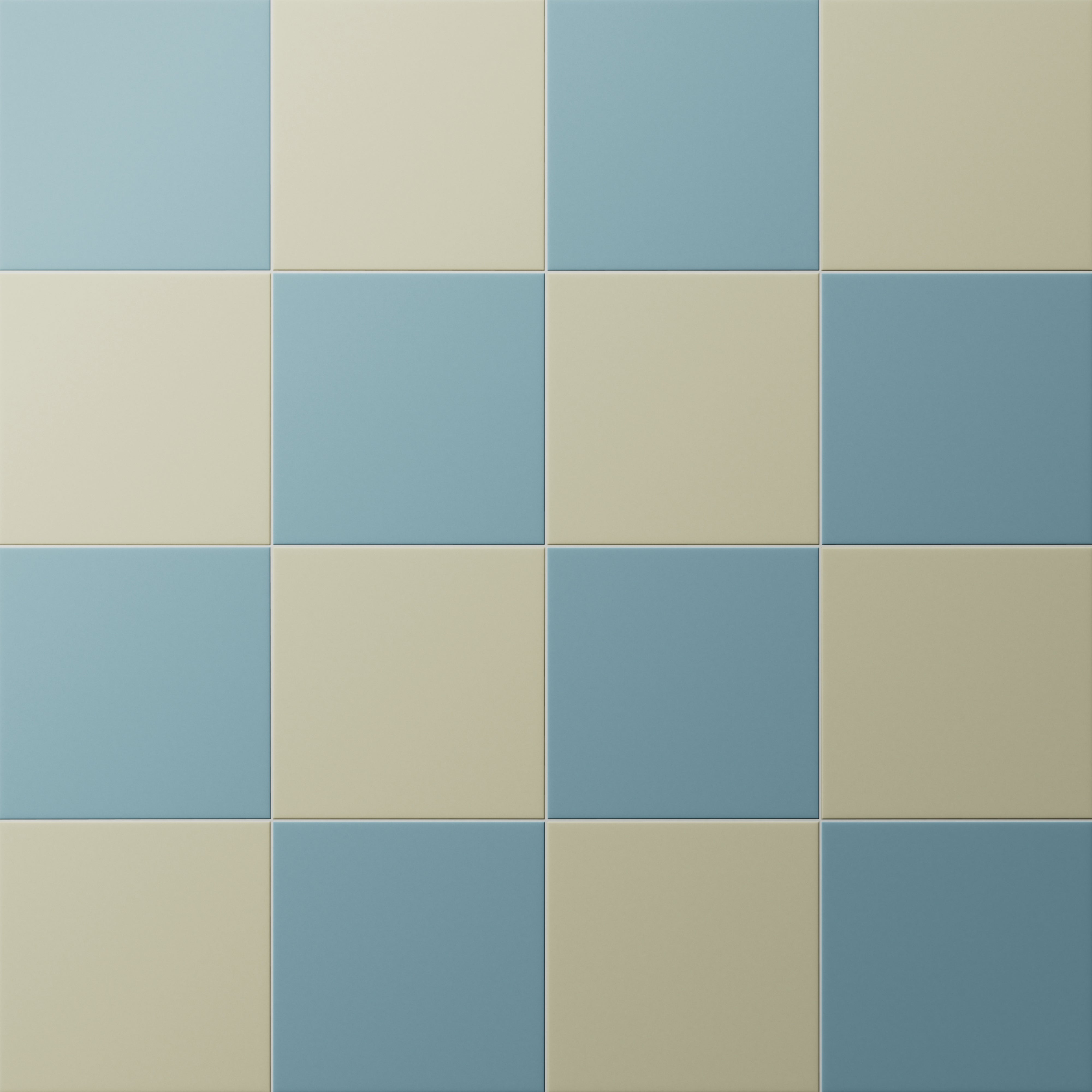 Merrick 8 x 8 Checkerboard Matte Porcelain Tile in Ska Blue and Lounge Light Green