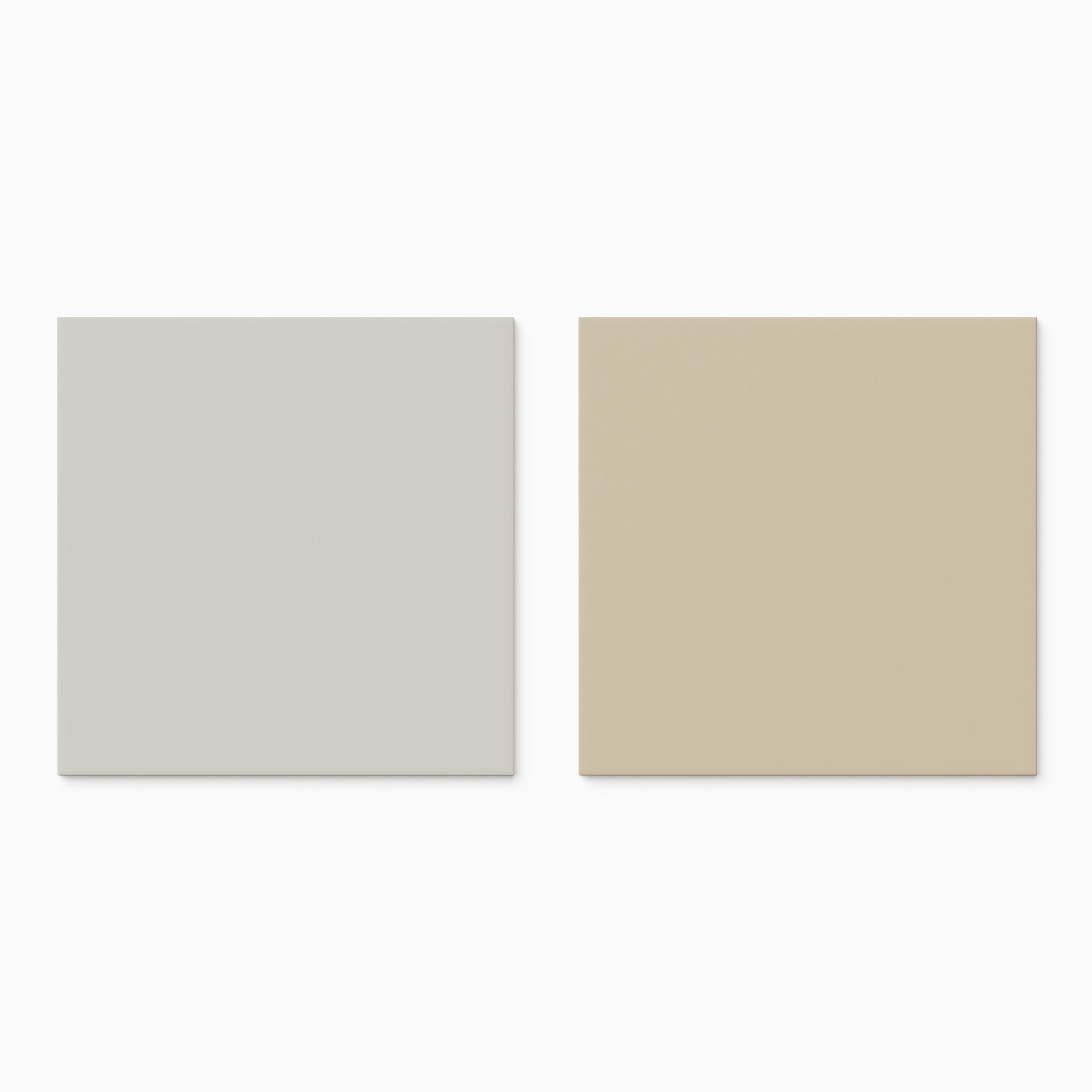 Merrick 8 x 8 Checkerboard Matte Porcelain Tile in Ambient White and Classical Beige