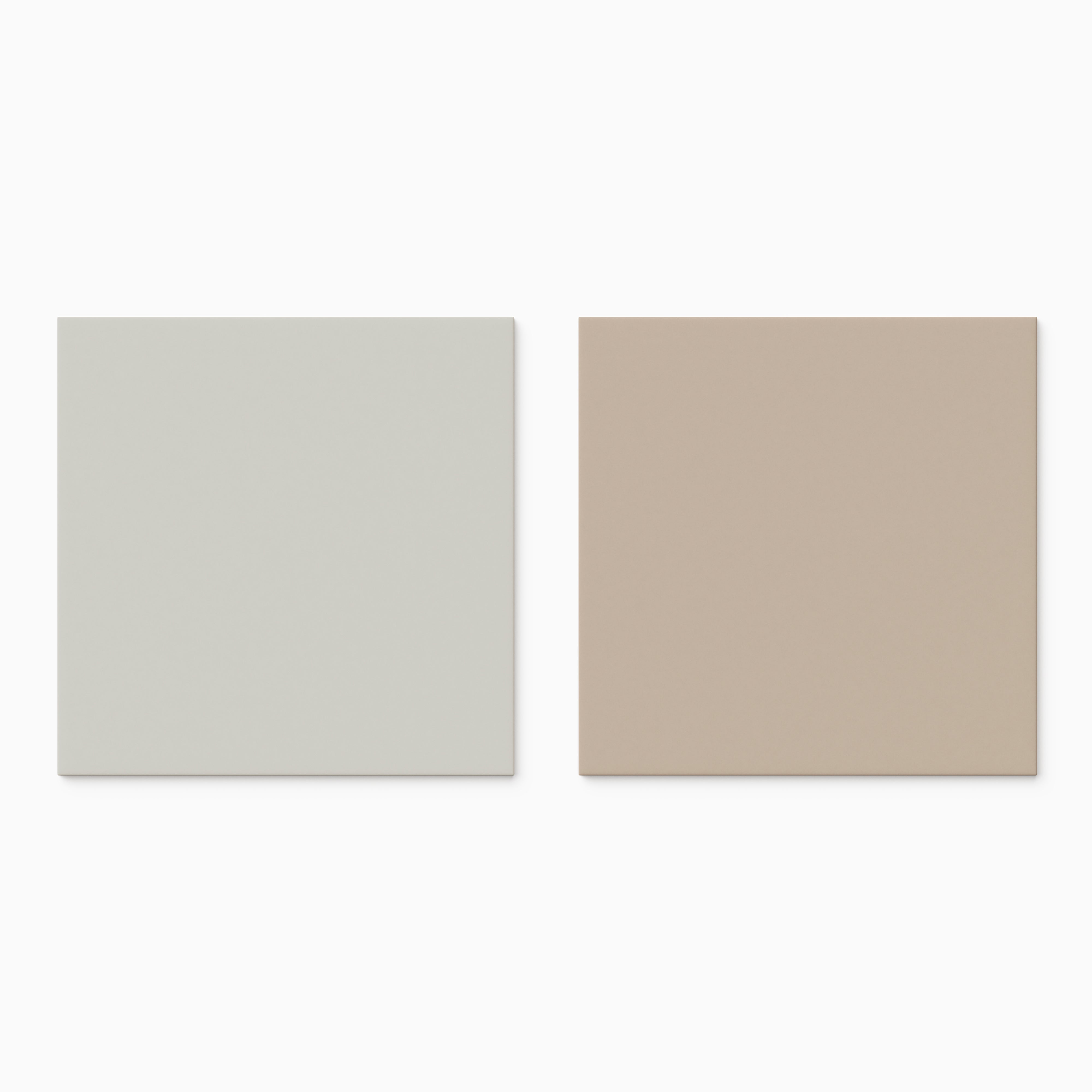 Merrick 8 x 8 Checkerboard Matte Porcelain Tile in Ambient White and Grunge Greige