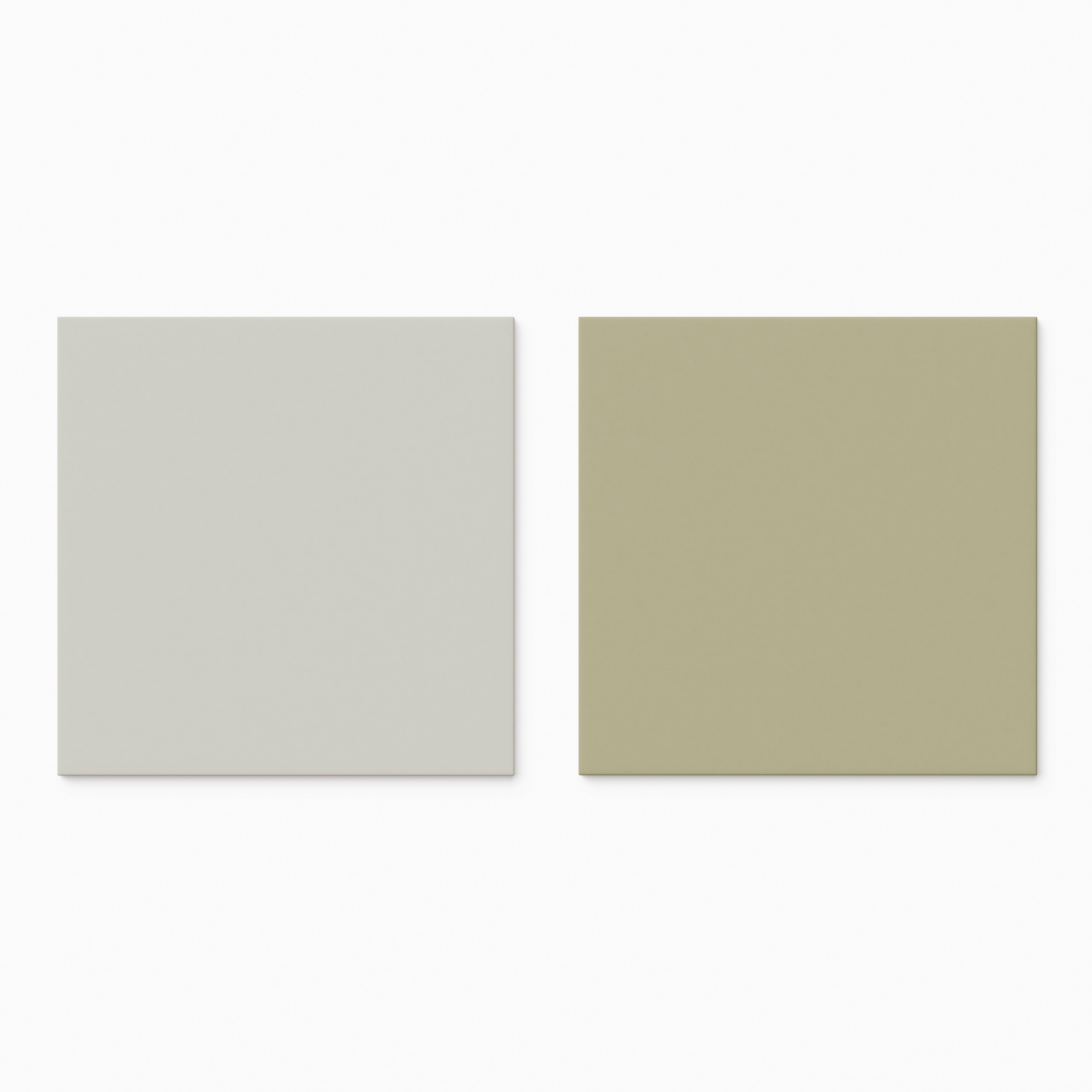 Merrick 8 x 8 Checkerboard Matte Porcelain Tile in Ambient White and Lounge Light Green