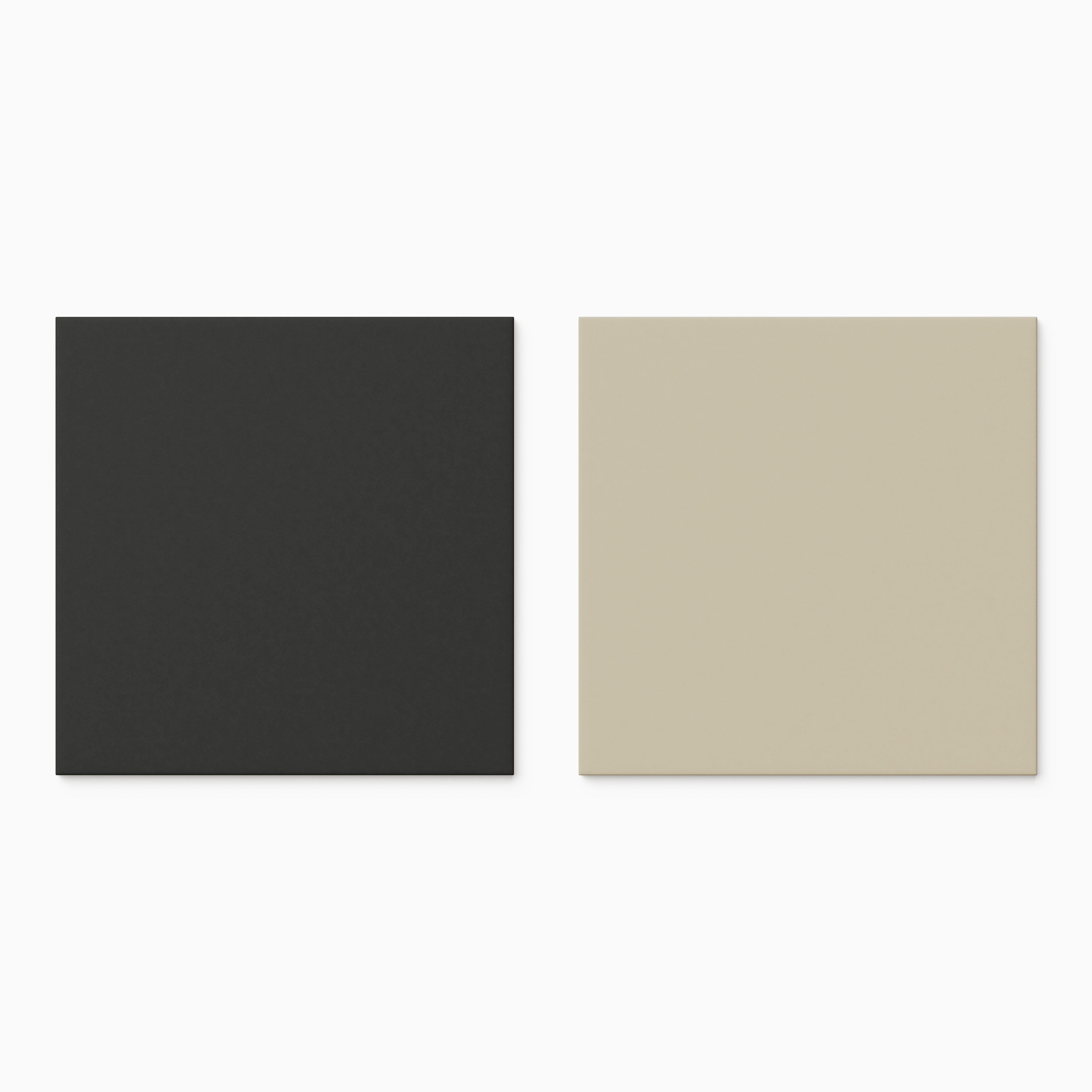 Merrick 8 x 8 Checkerboard Matte Porcelain Tile in Synth Black and Classical Beige