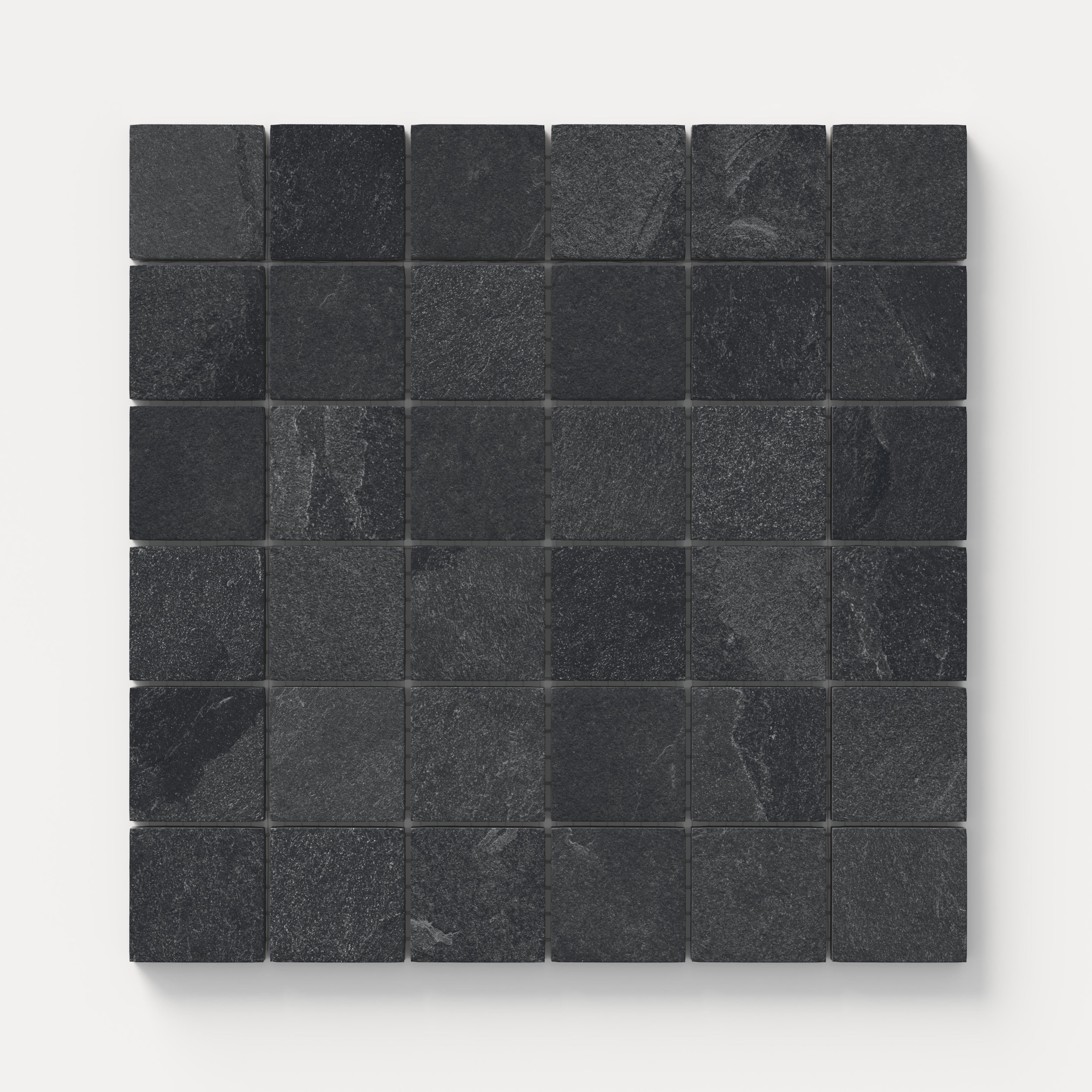 Aurora 2x2 Matte Porcelain Mosaic Tile in Lava