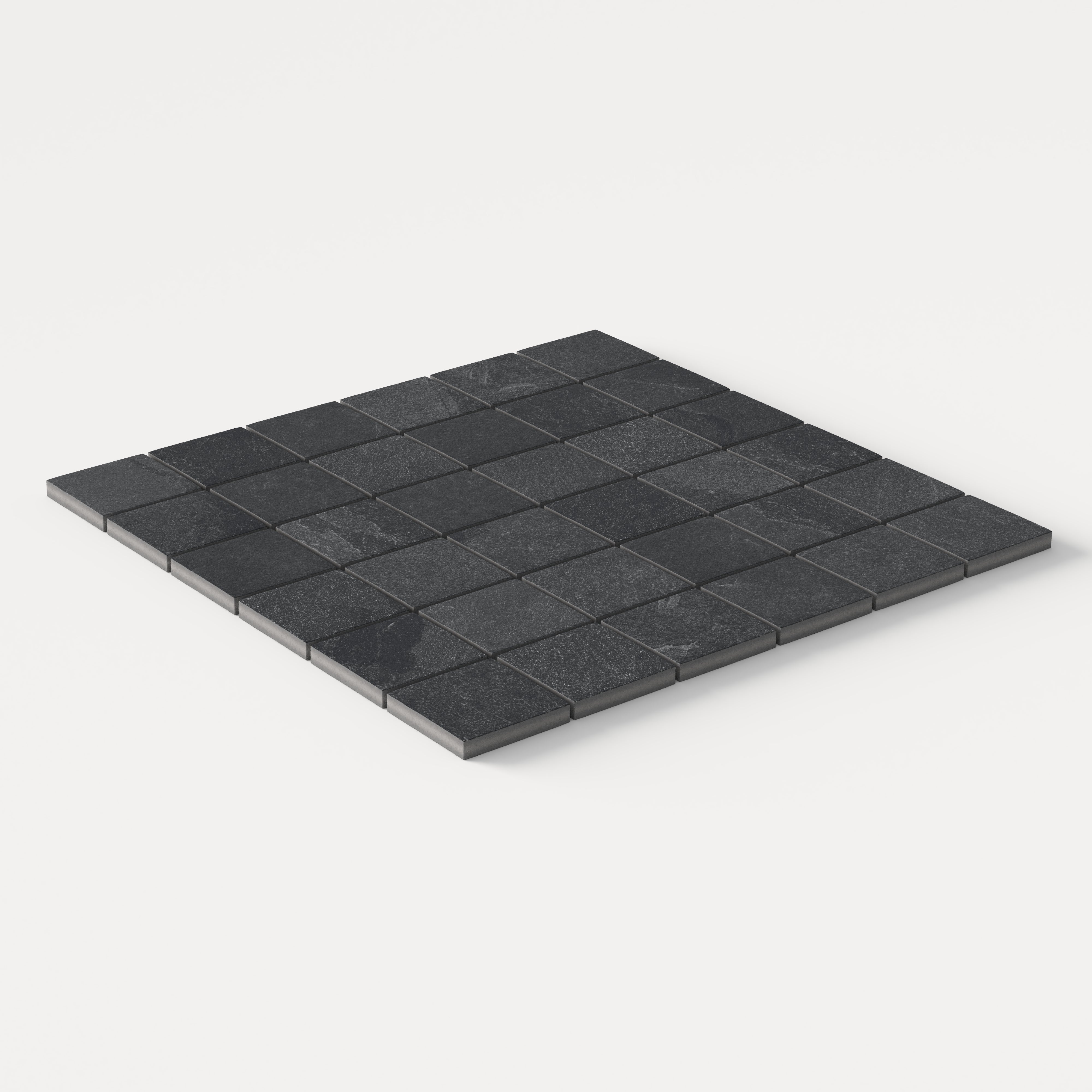 Aurora 2x2 Matte Porcelain Mosaic Tile in Lava