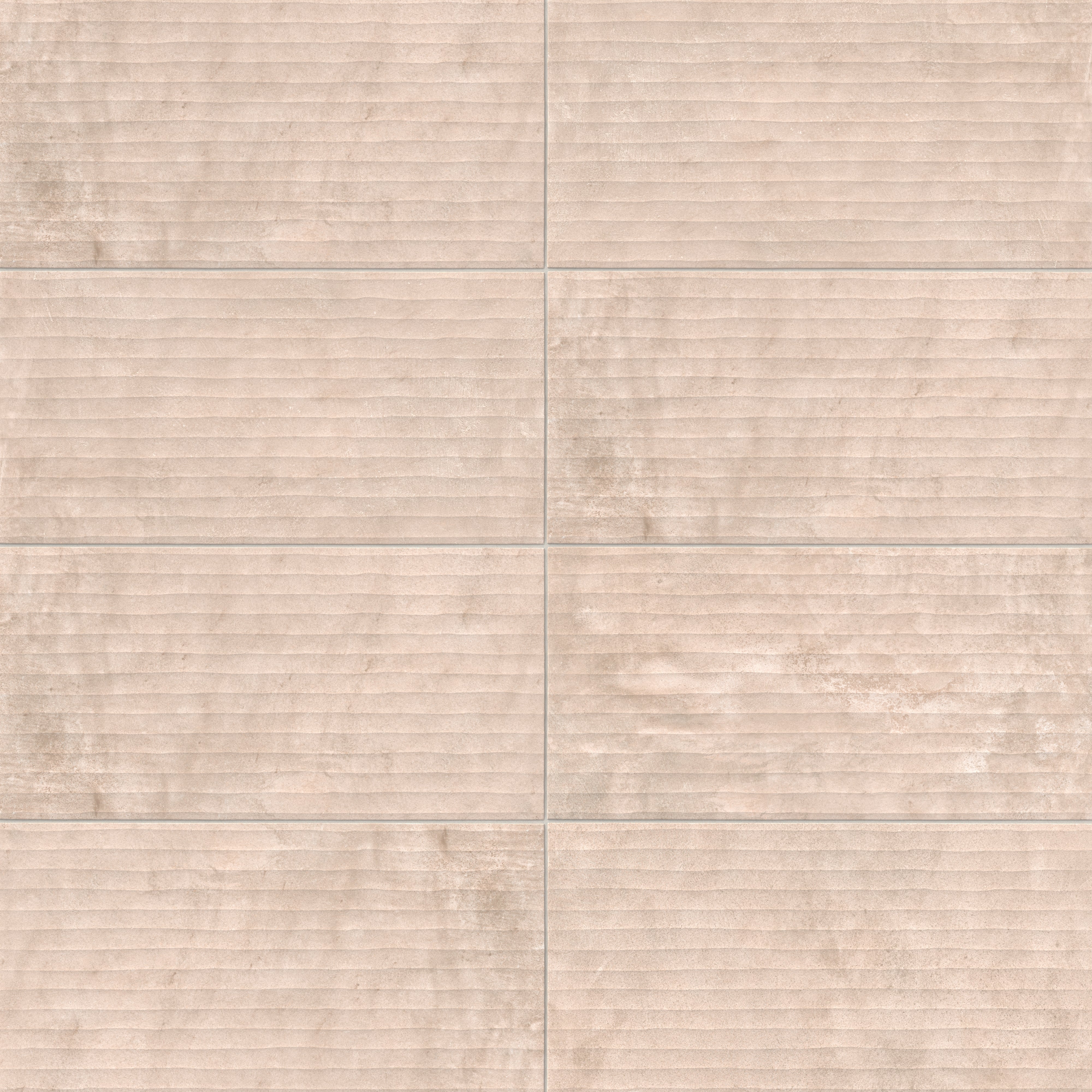 Kai 12x24 Flute Porcelain Tile in Alabaster
