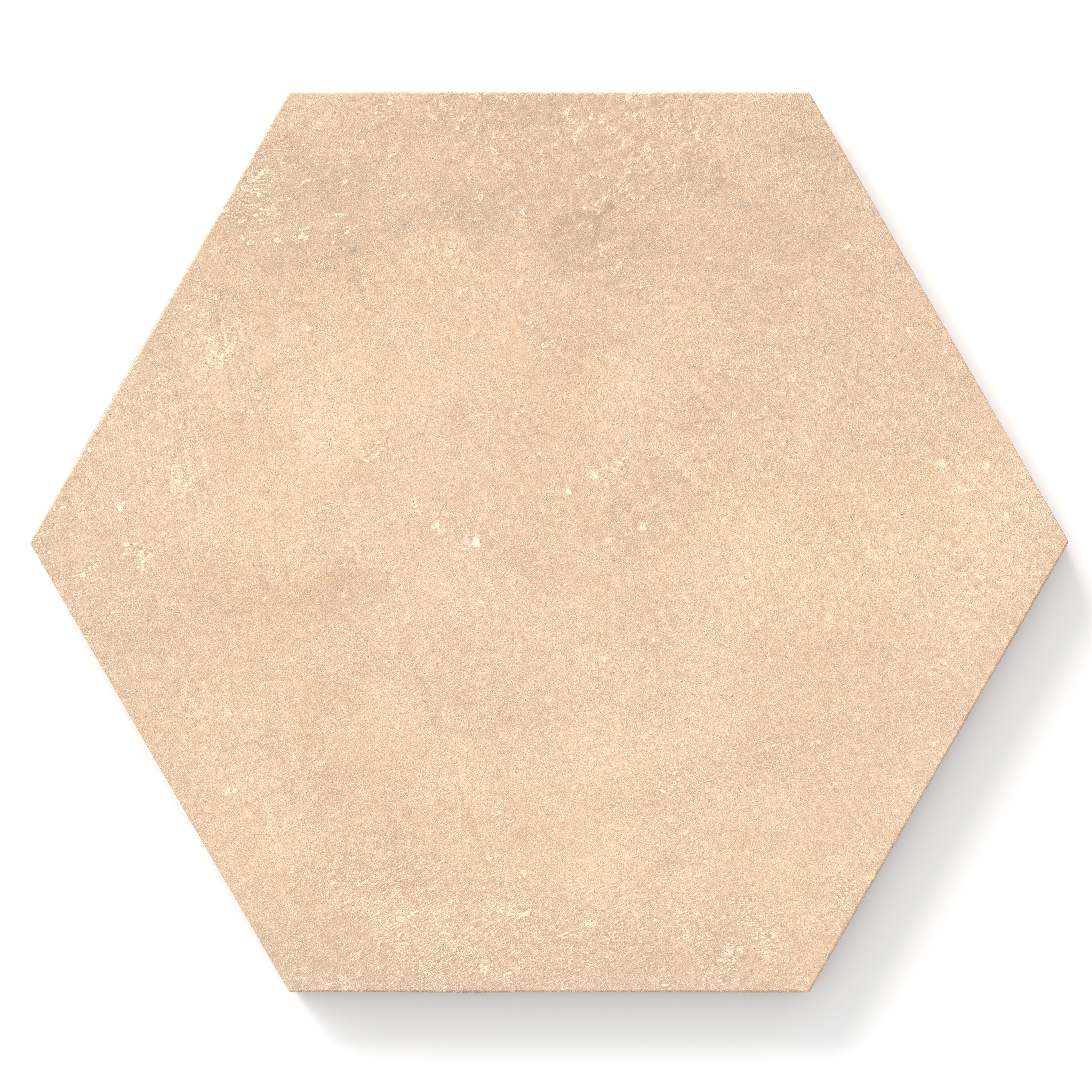 Kai 10x10 Matte Porcelain Hexagon Tile in Almond