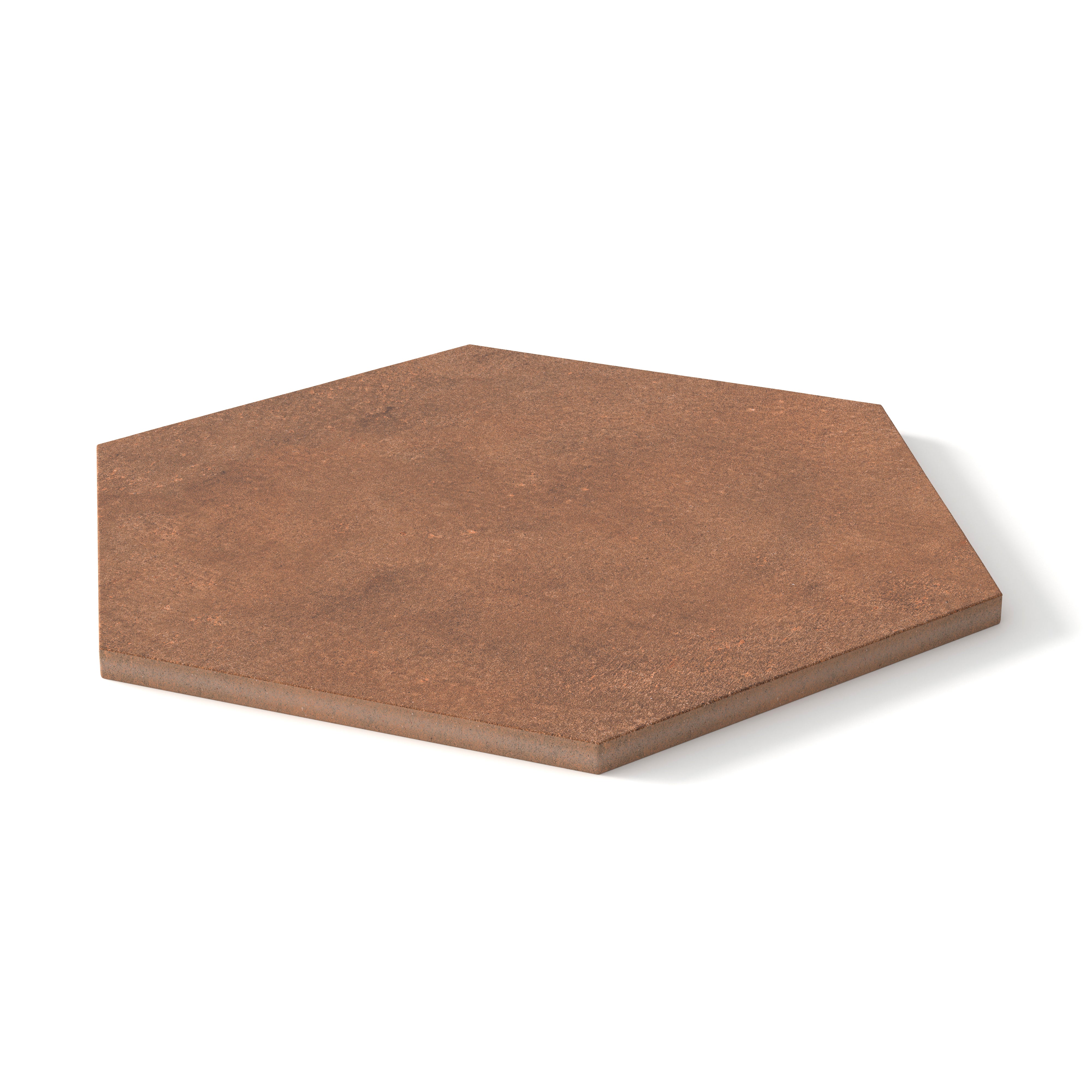 Kai 10x10 Matte Porcelain Hexagon Tile in Terracotta