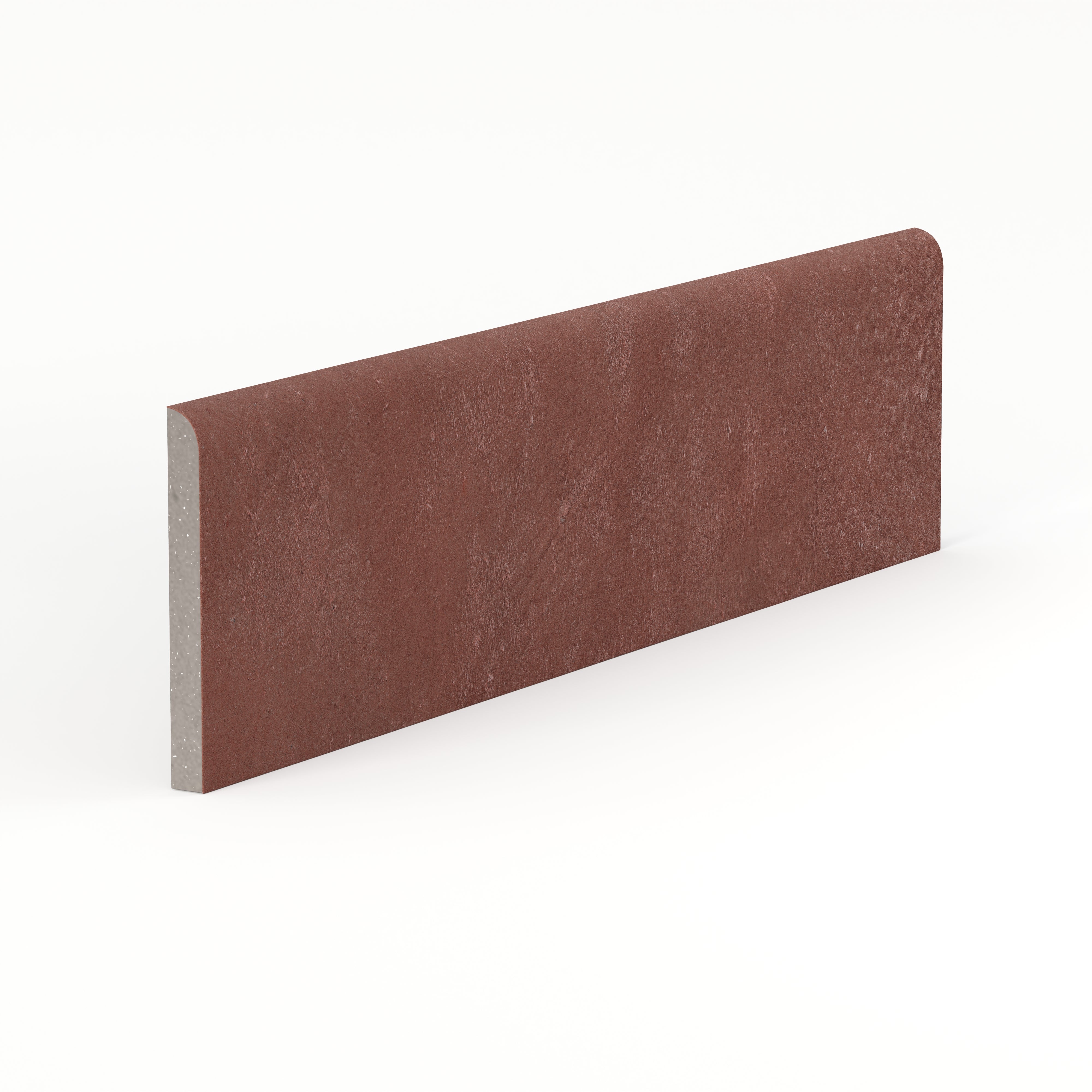 Kai 3x12 Bullnose Matte Porcelain Tile in Marron