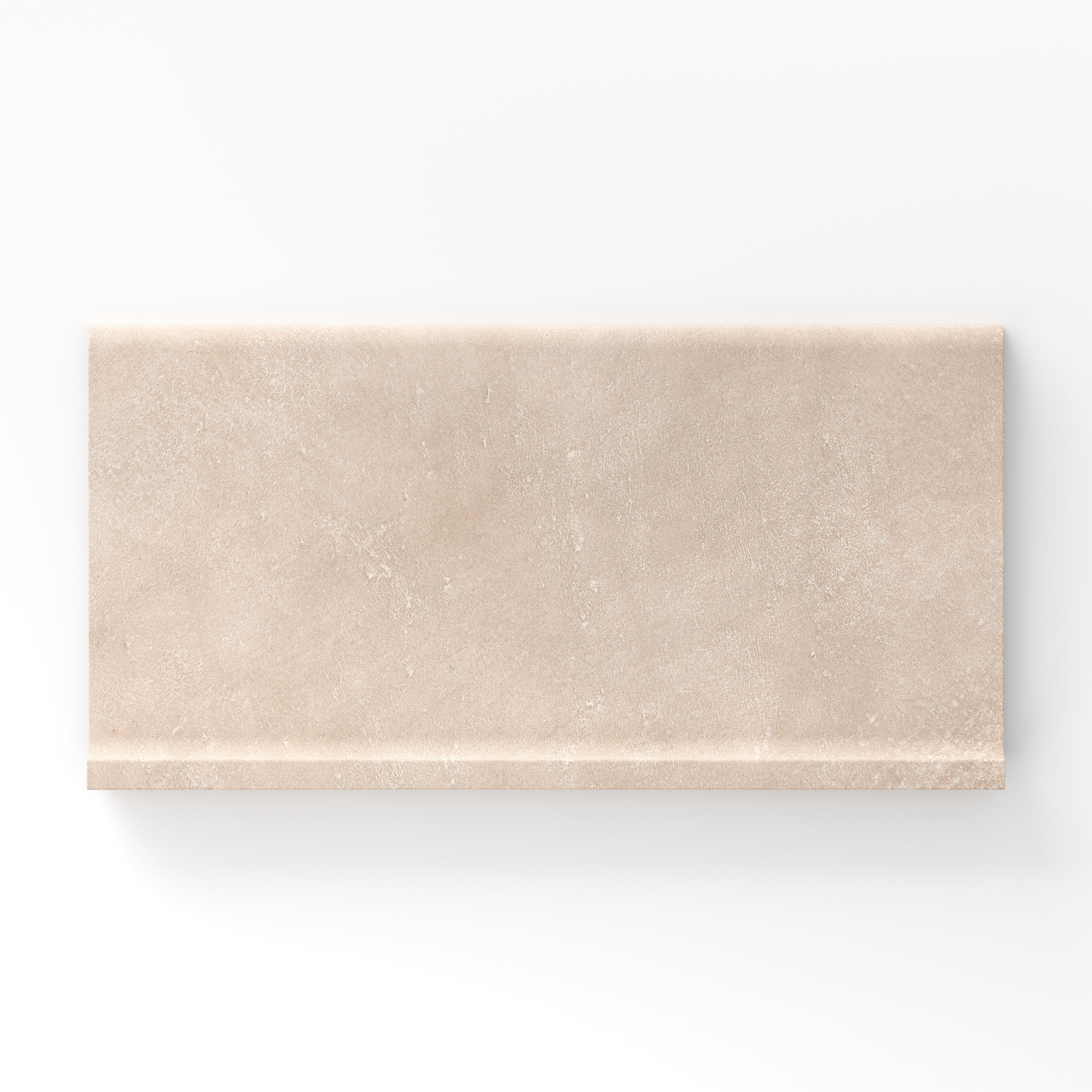 Kai 6x12 Cove Base Matte Porcelain Tile in Alabaster