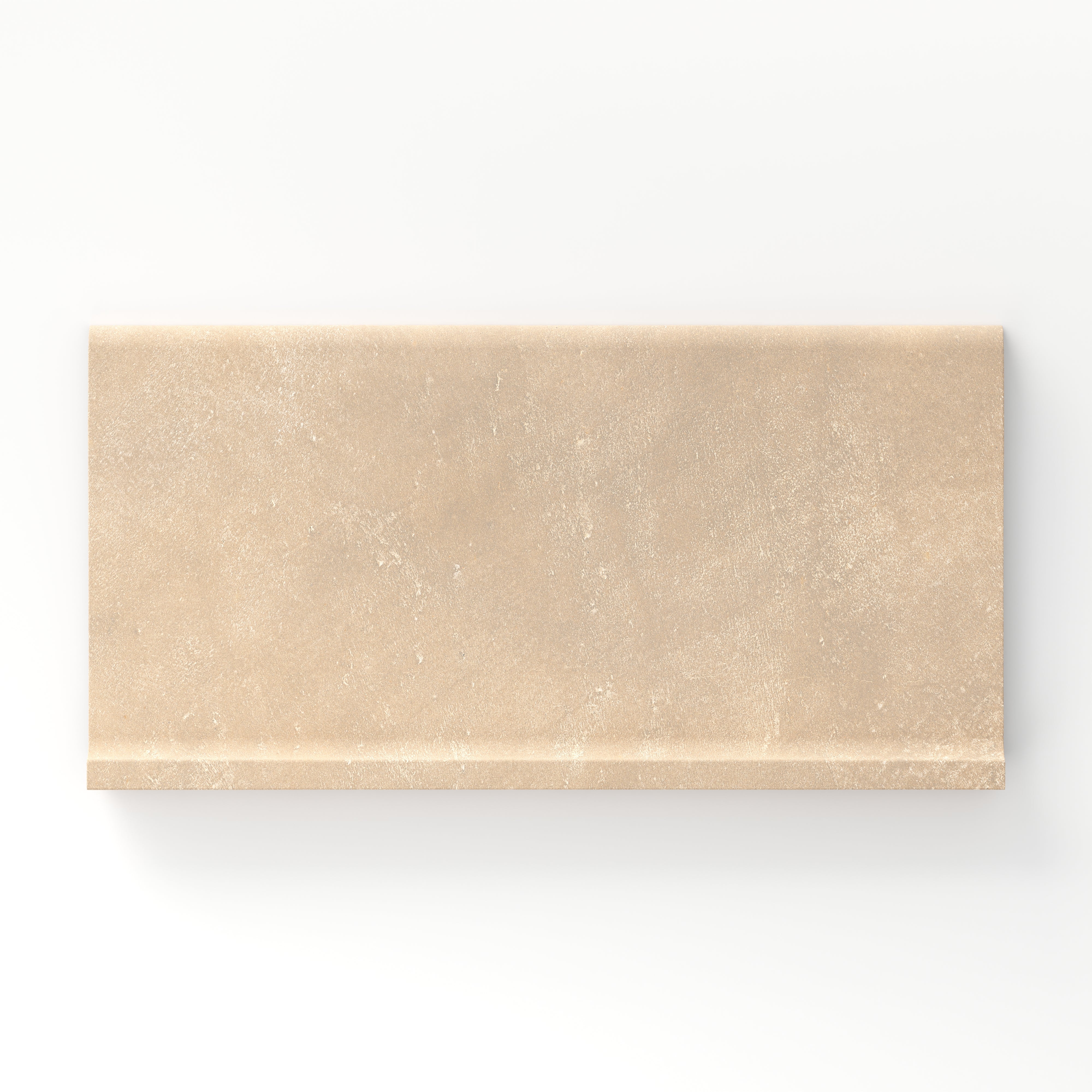 Kai 6x12 Cove Base Matte Porcelain Tile in Almond