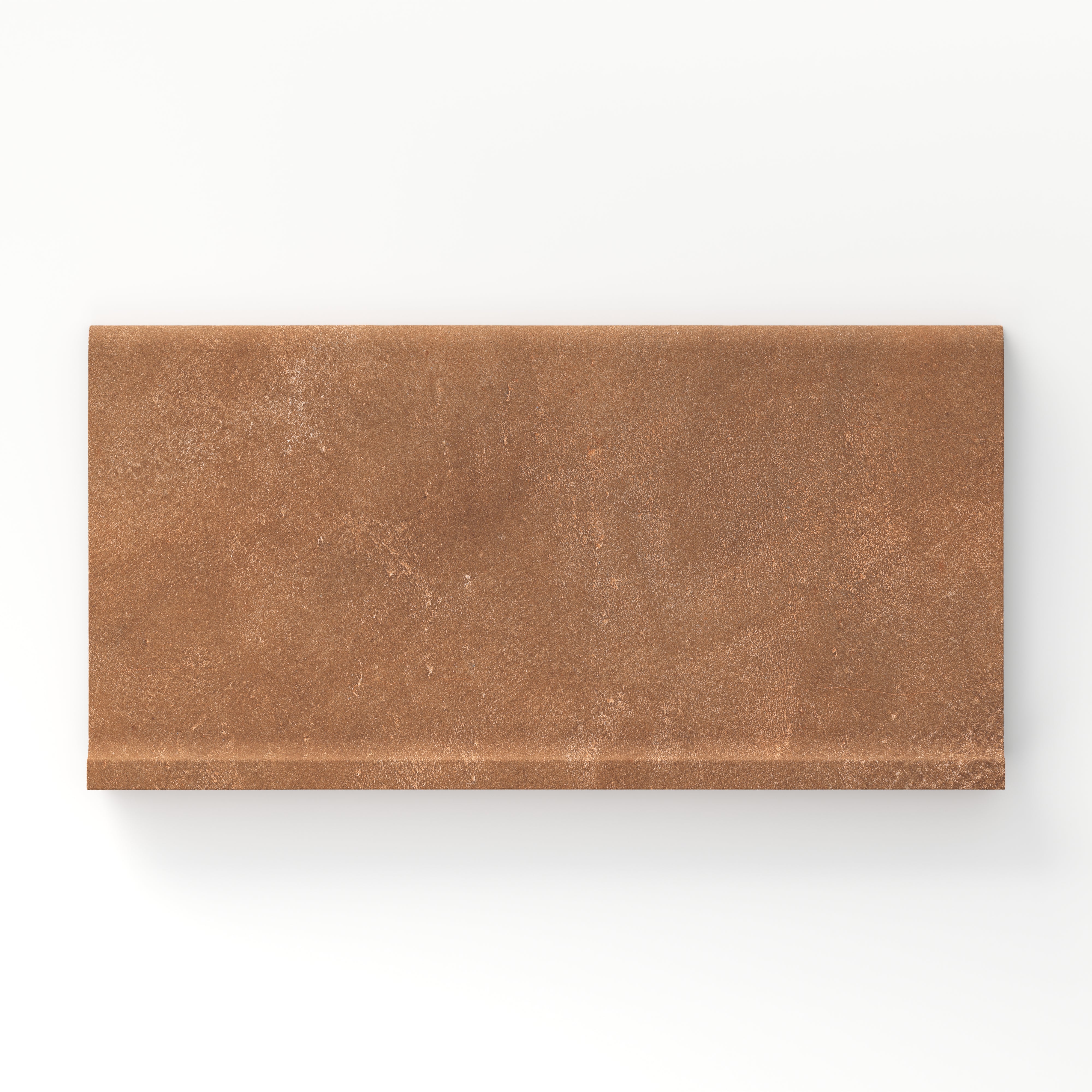 Kai 6x12 Cove Base Matte Porcelain Tile in Terracotta