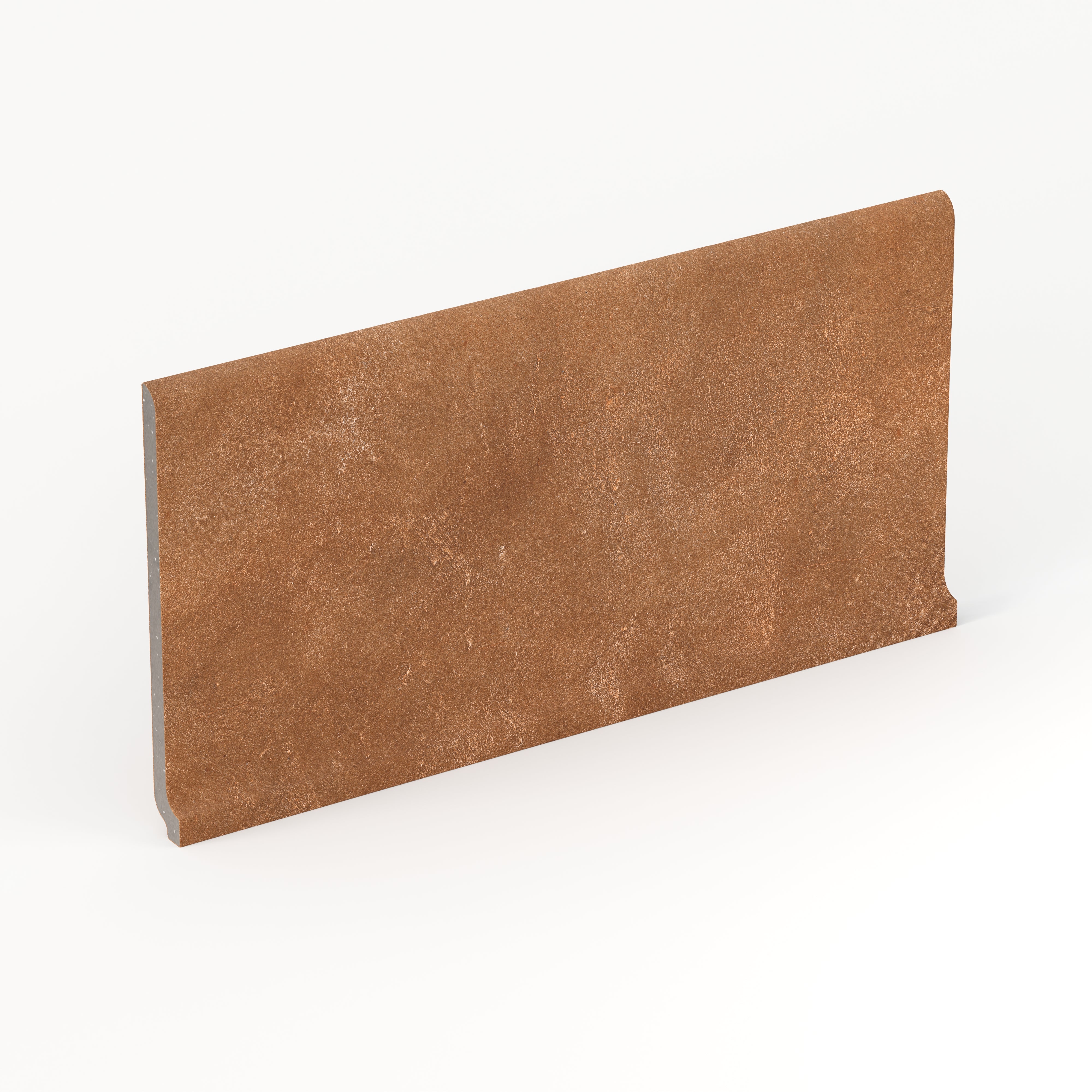 Kai 6x12 Cove Base Matte Porcelain Tile in Terracotta