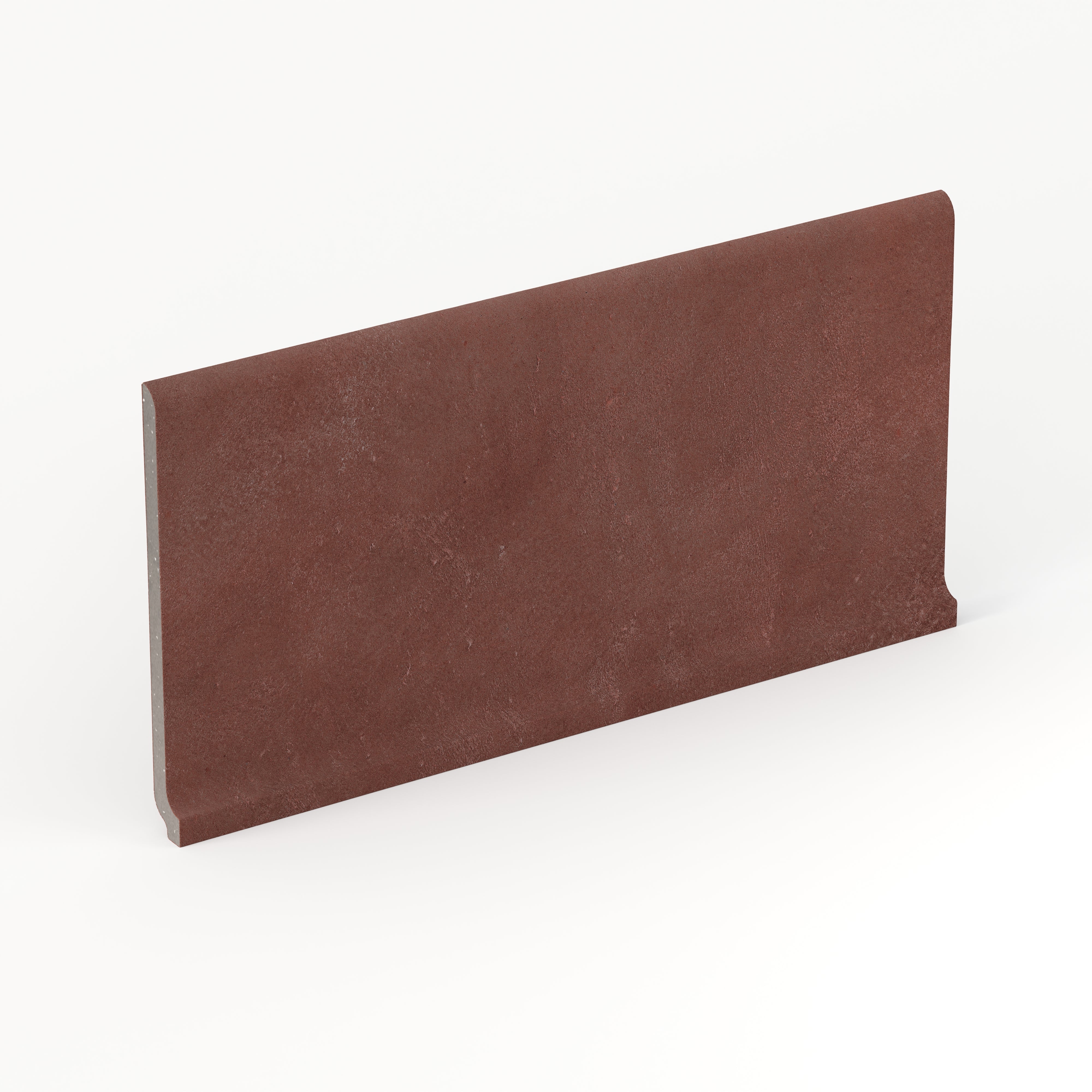 Kai 6x12 Cove Base Matte Porcelain Tile in Marron