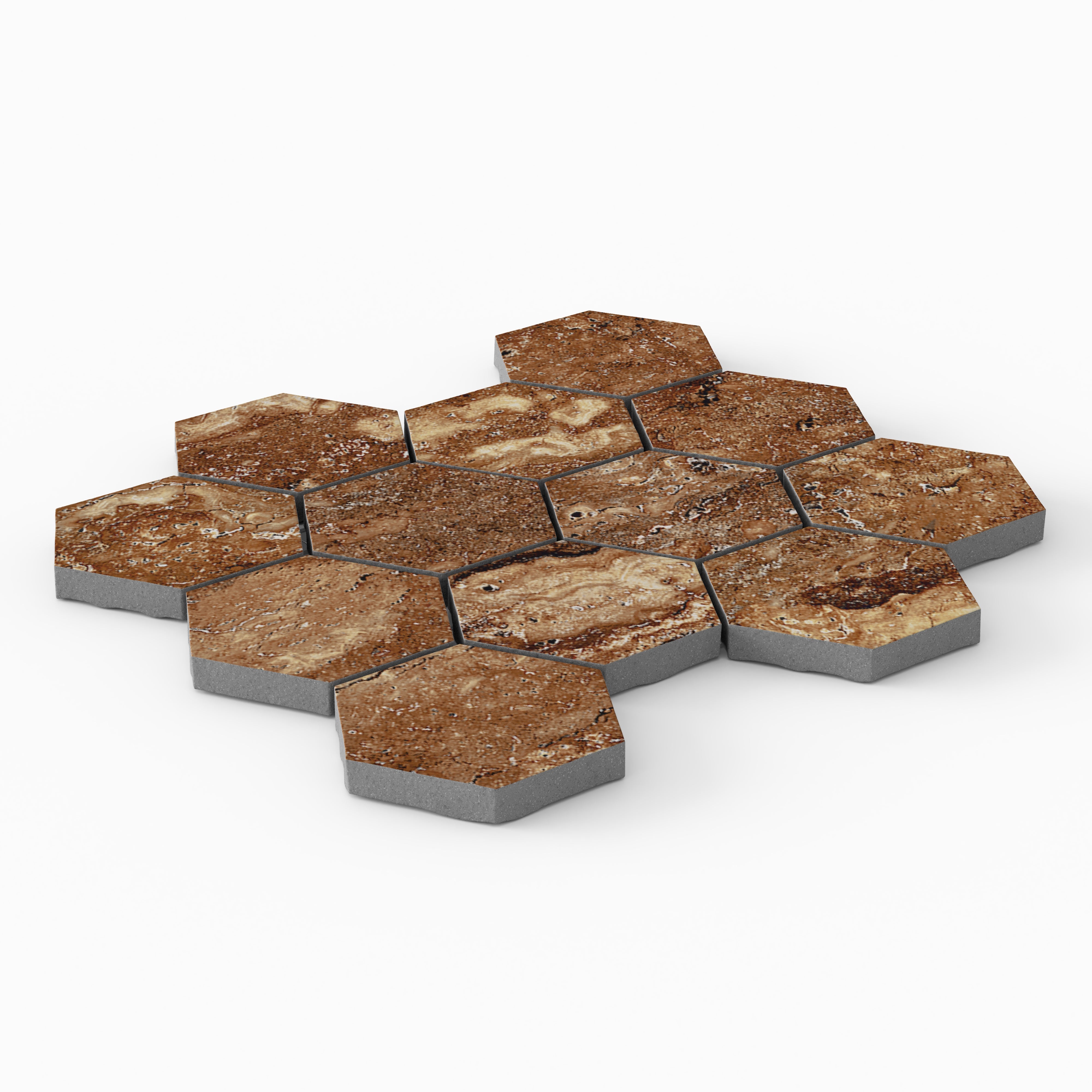 Marlow 3x3 Matte Porcelain Hexagon Mosaic Tile in Bold