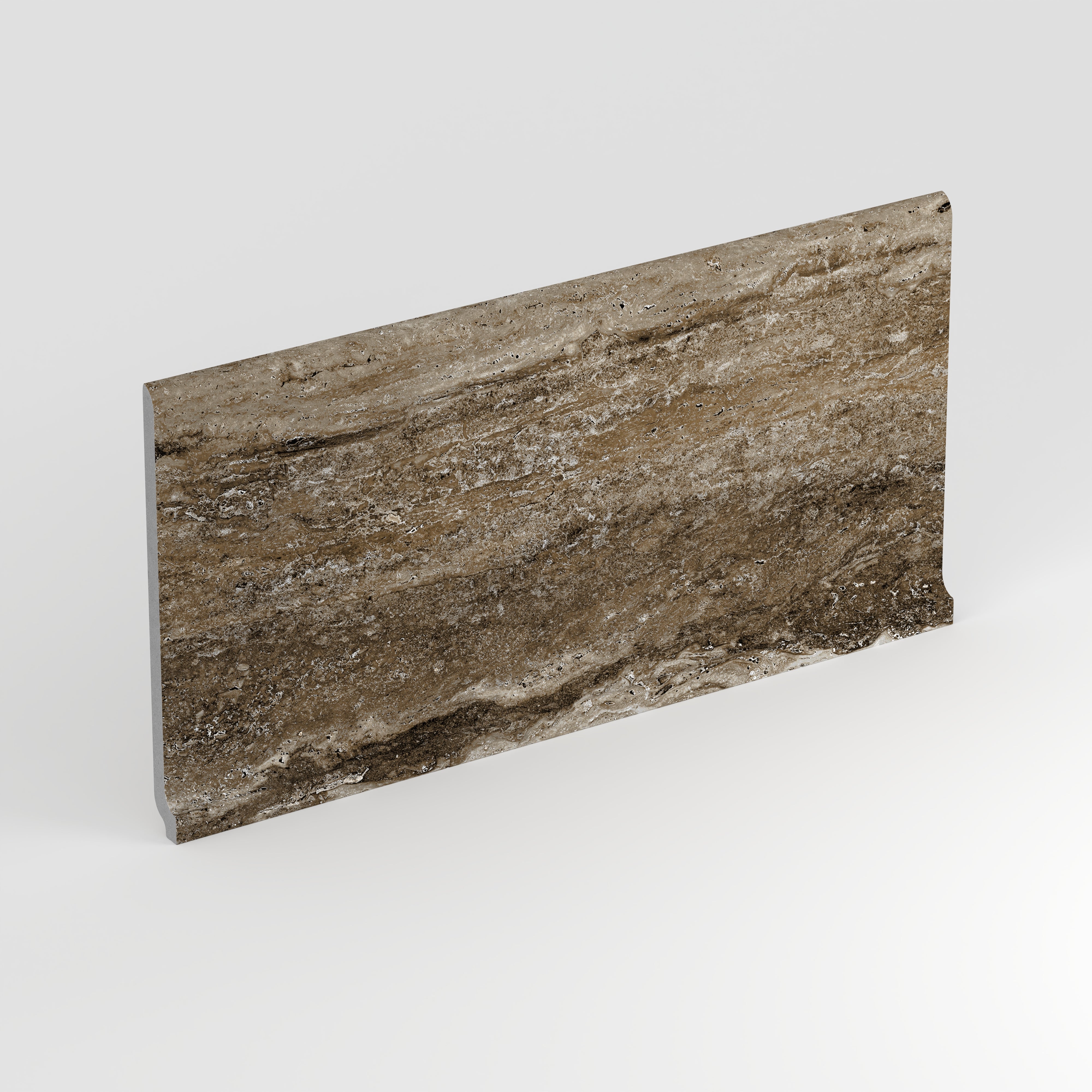 Marlow 6x12 Matte Porcelain Cove Base Tile in Titanium