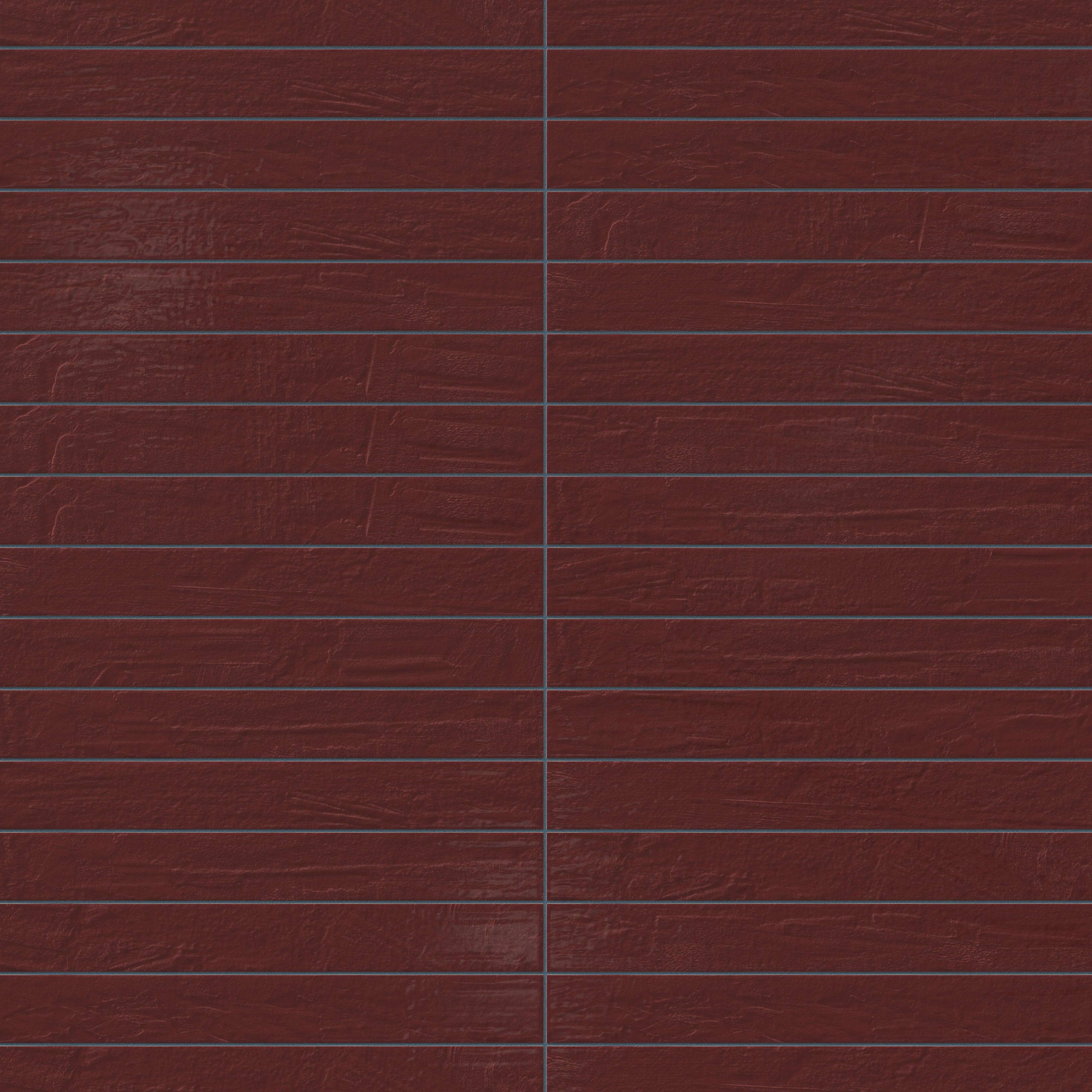 Piper 3x24 Glossy Porcelain Tile in Crimson