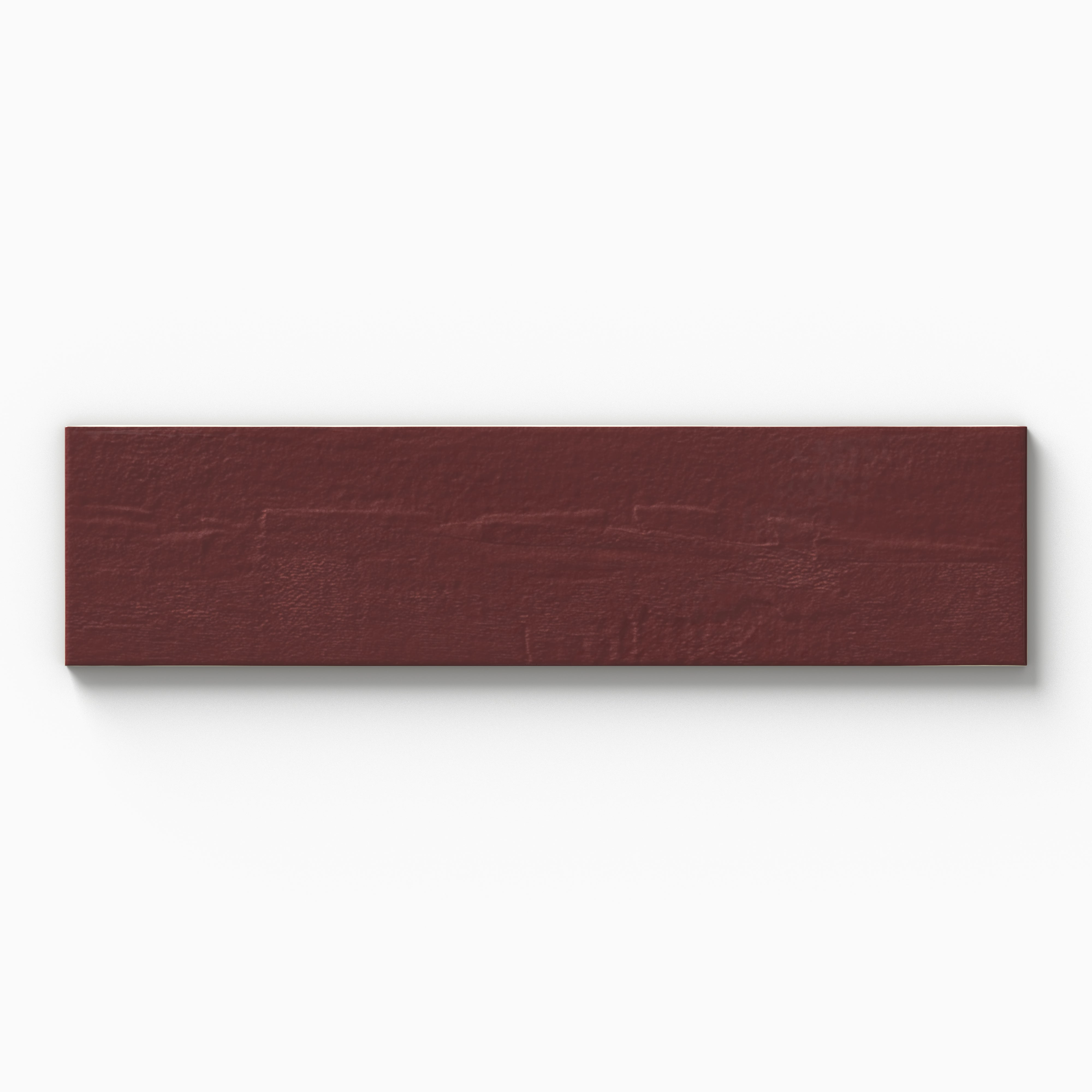 Piper 6x24 Glossy Porcelain Tile in Crimson