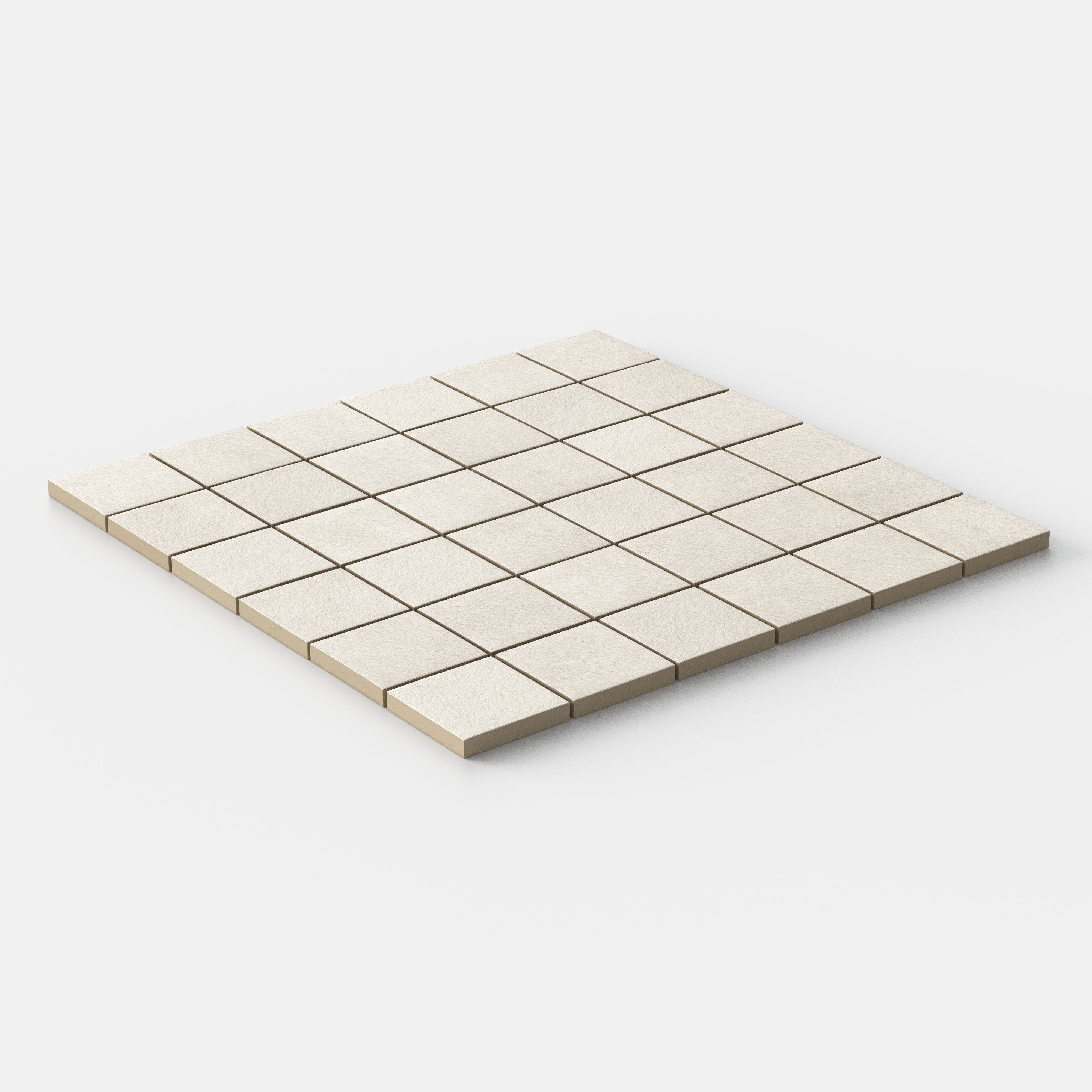 Vesper 2x2 Matte Porcelain Mosaic Tile in Beige