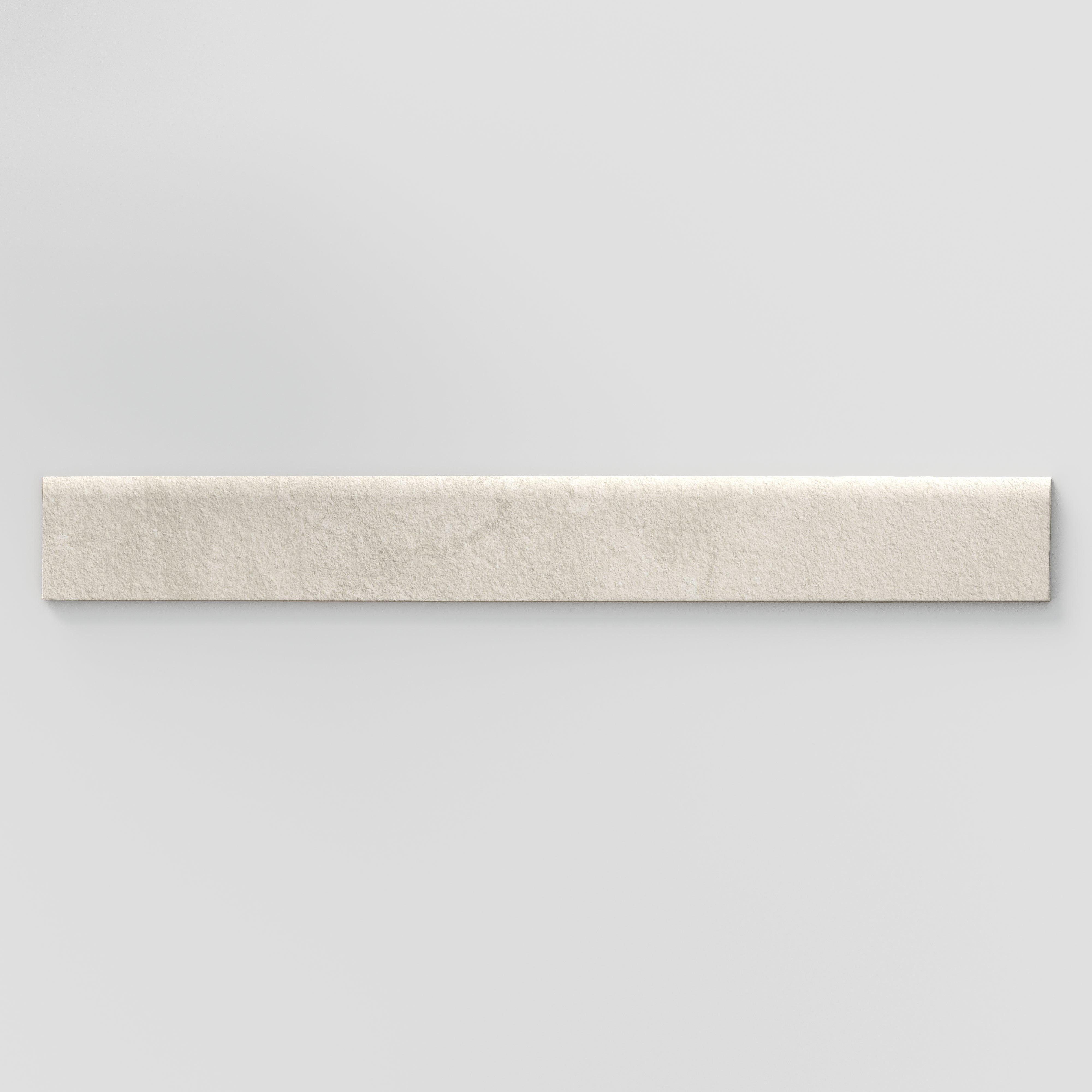 Vesper 3x24 Matte Porcelain Bullnose Tile in Beige