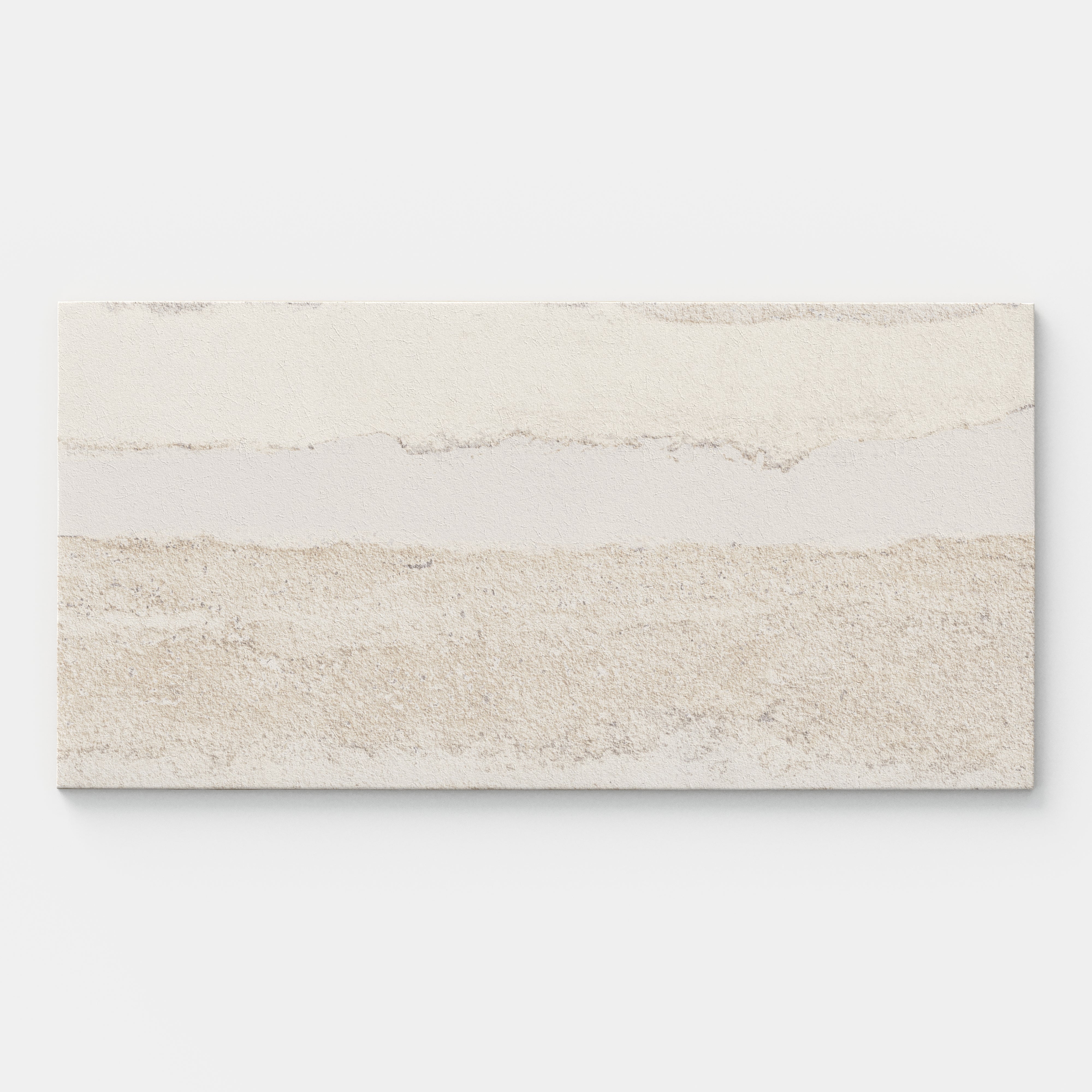 Vesper 12x24 Matte Porcelain Tile in Layered Sand