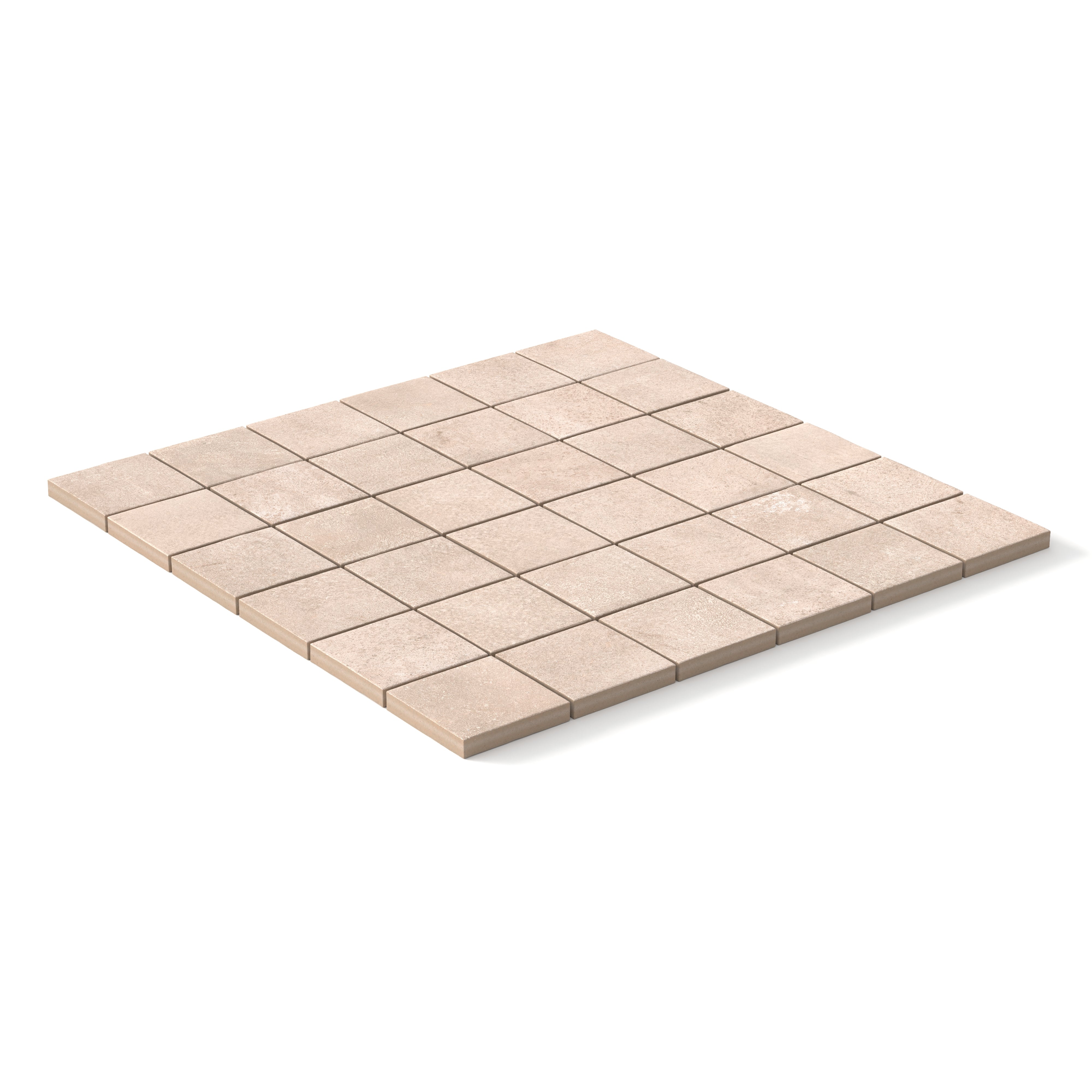 Kai 2x2 Matte Porcelain Mosaic Tile in Alabaster