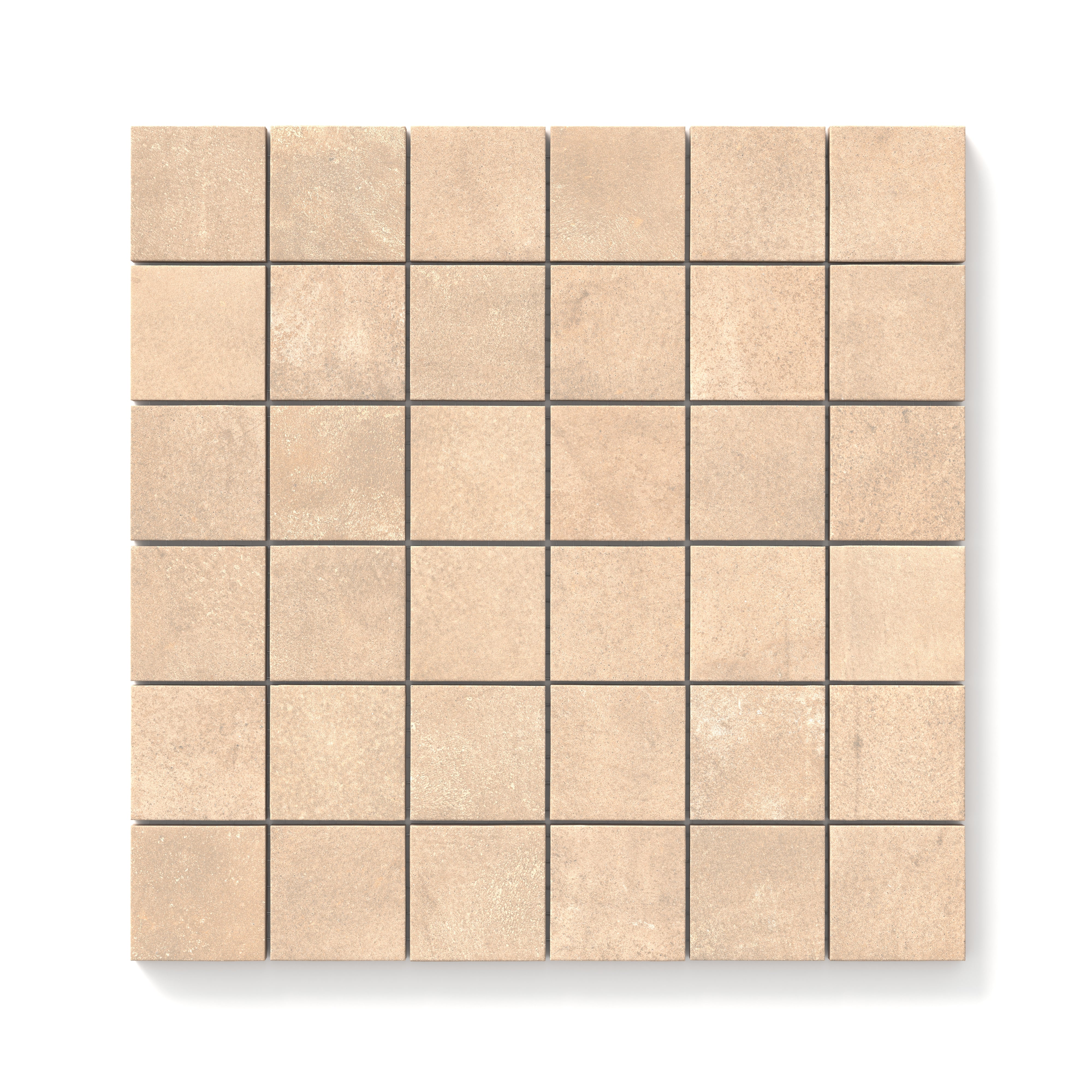 Kai 2x2 Matte Porcelain Mosaic Tile in Almond