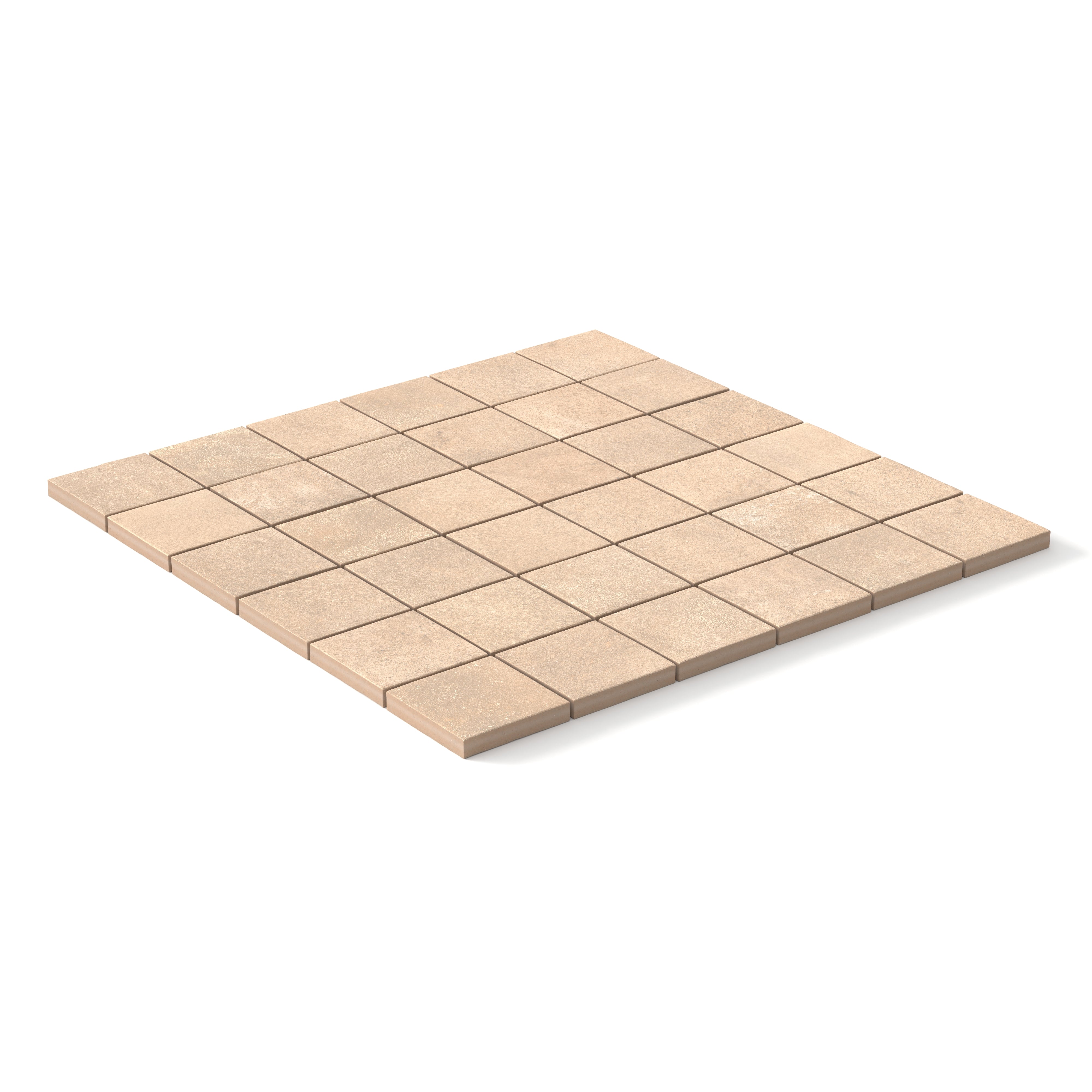 Kai 2x2 Matte Porcelain Mosaic Tile in Almond
