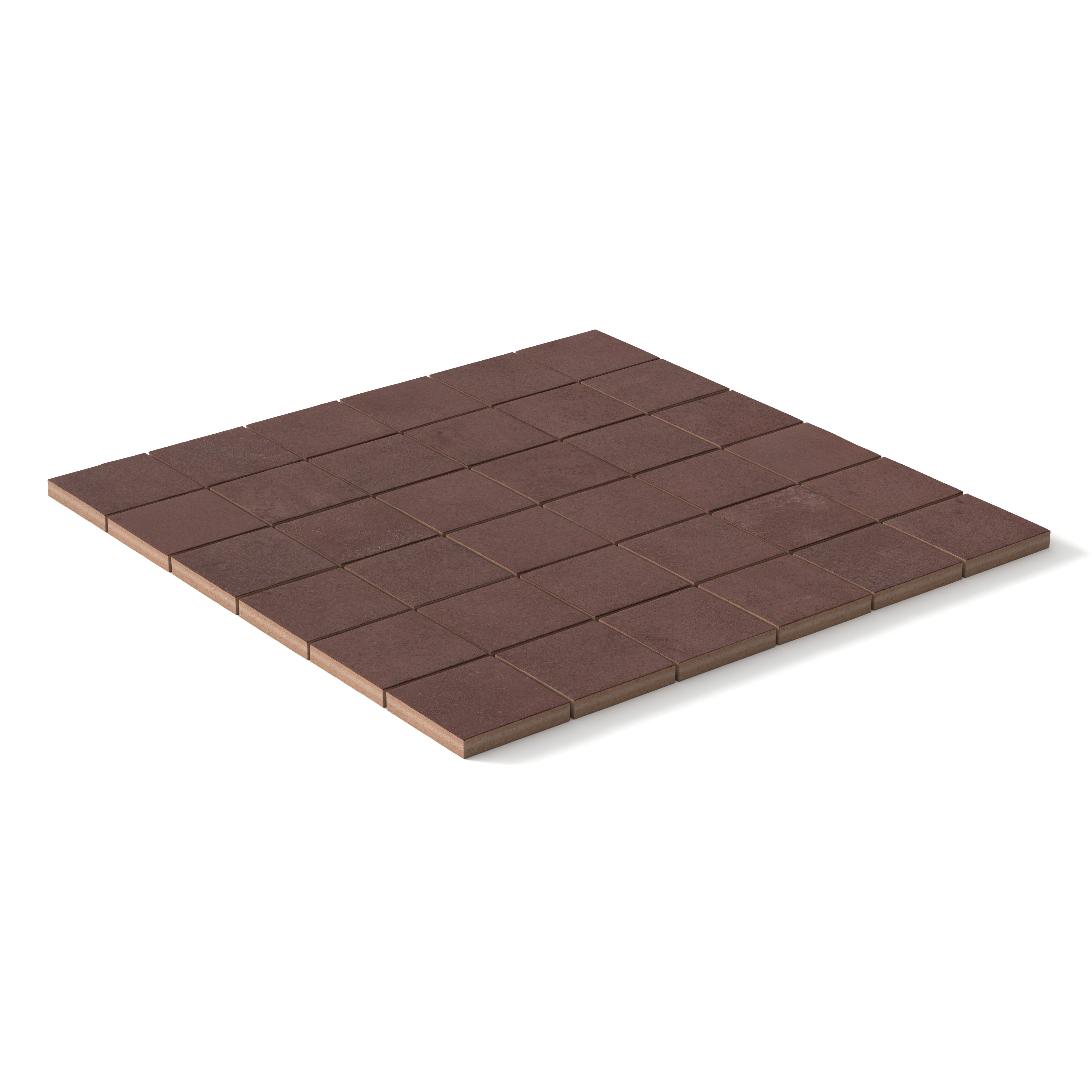 Kai 2x2 Matte Porcelain Mosaic Tile in Marron