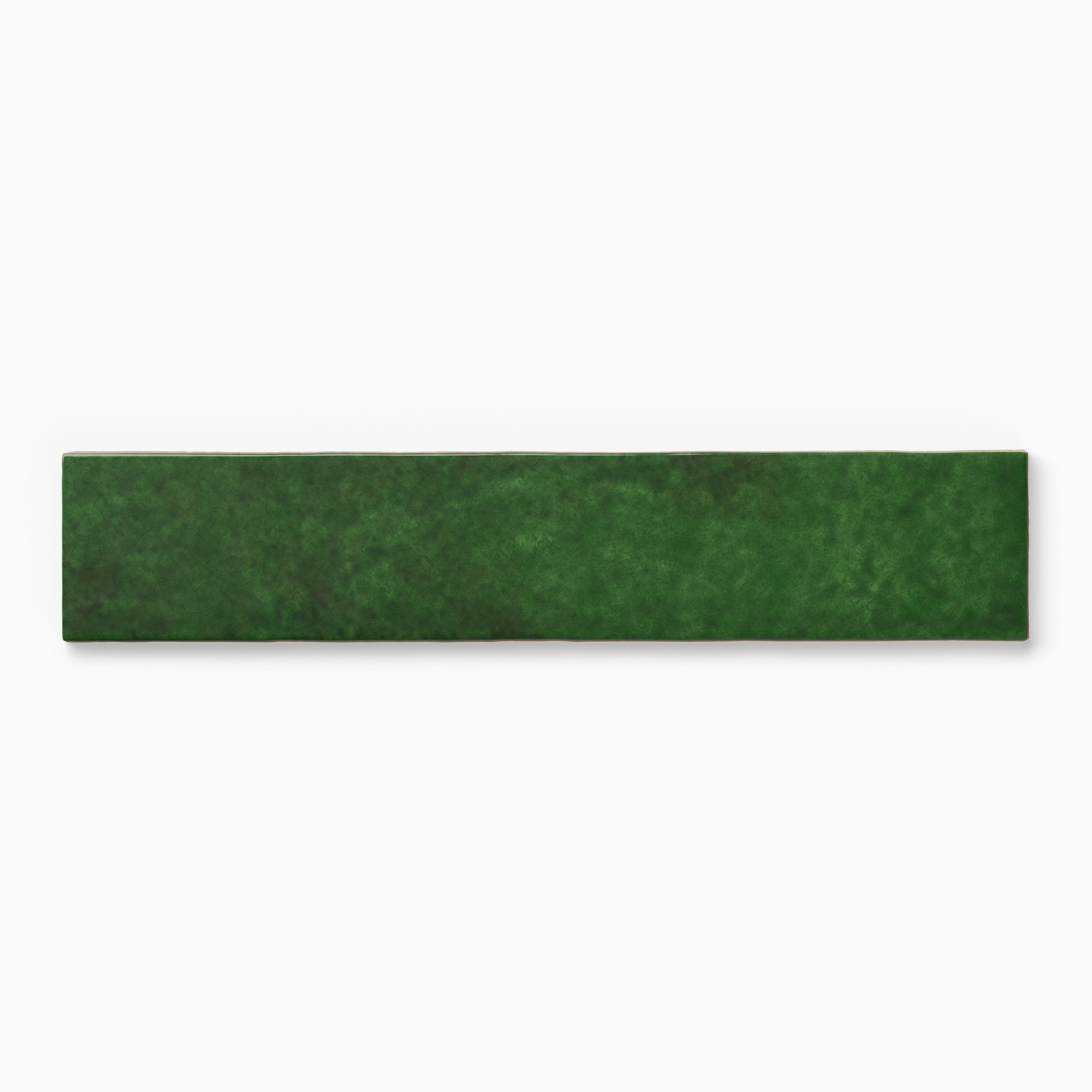 Amelia 2 x 13 Glossy Crackled Ceramic Tile in Tourmaline